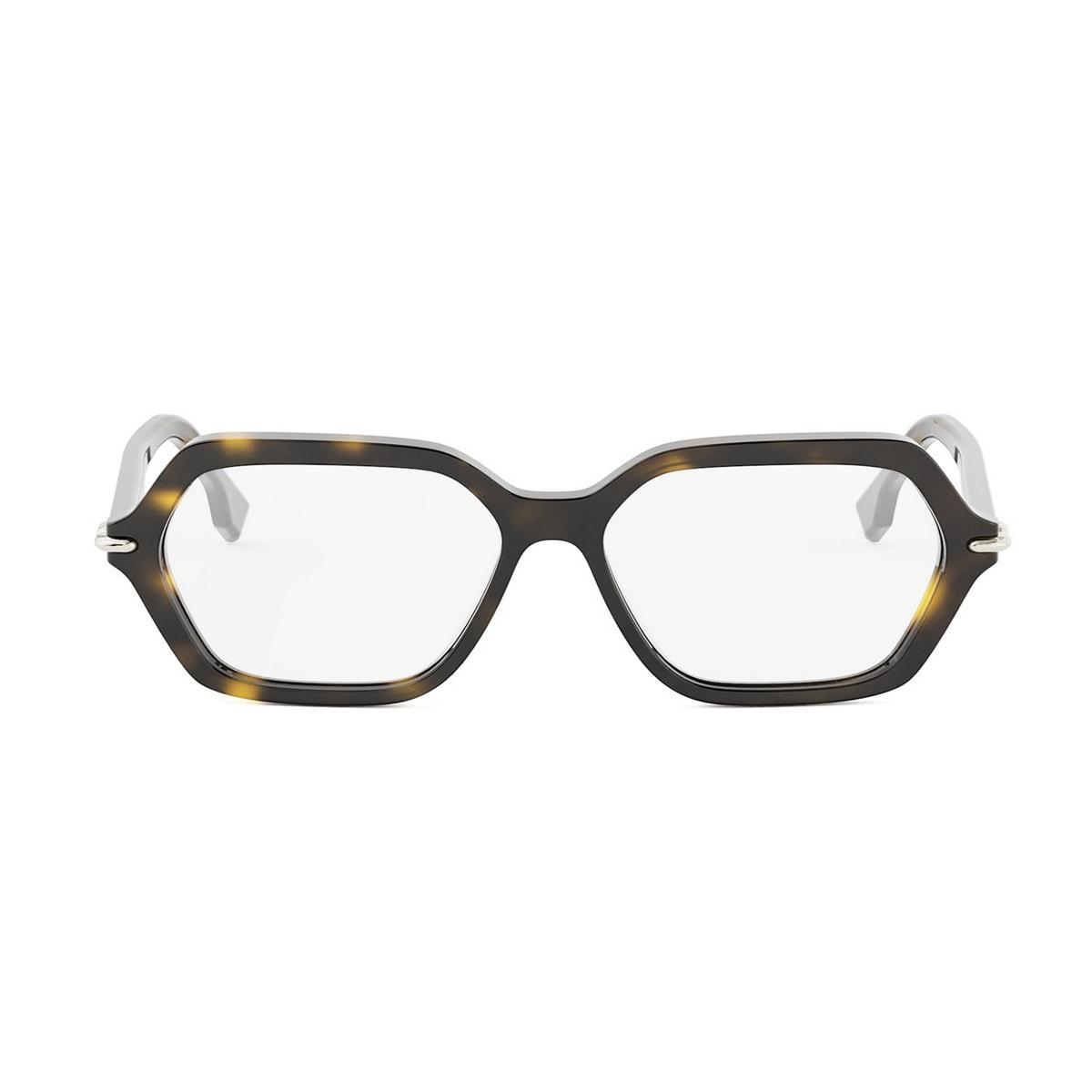 fendi eyewear fendi fe50125i fendi selleria 052 havana glasses