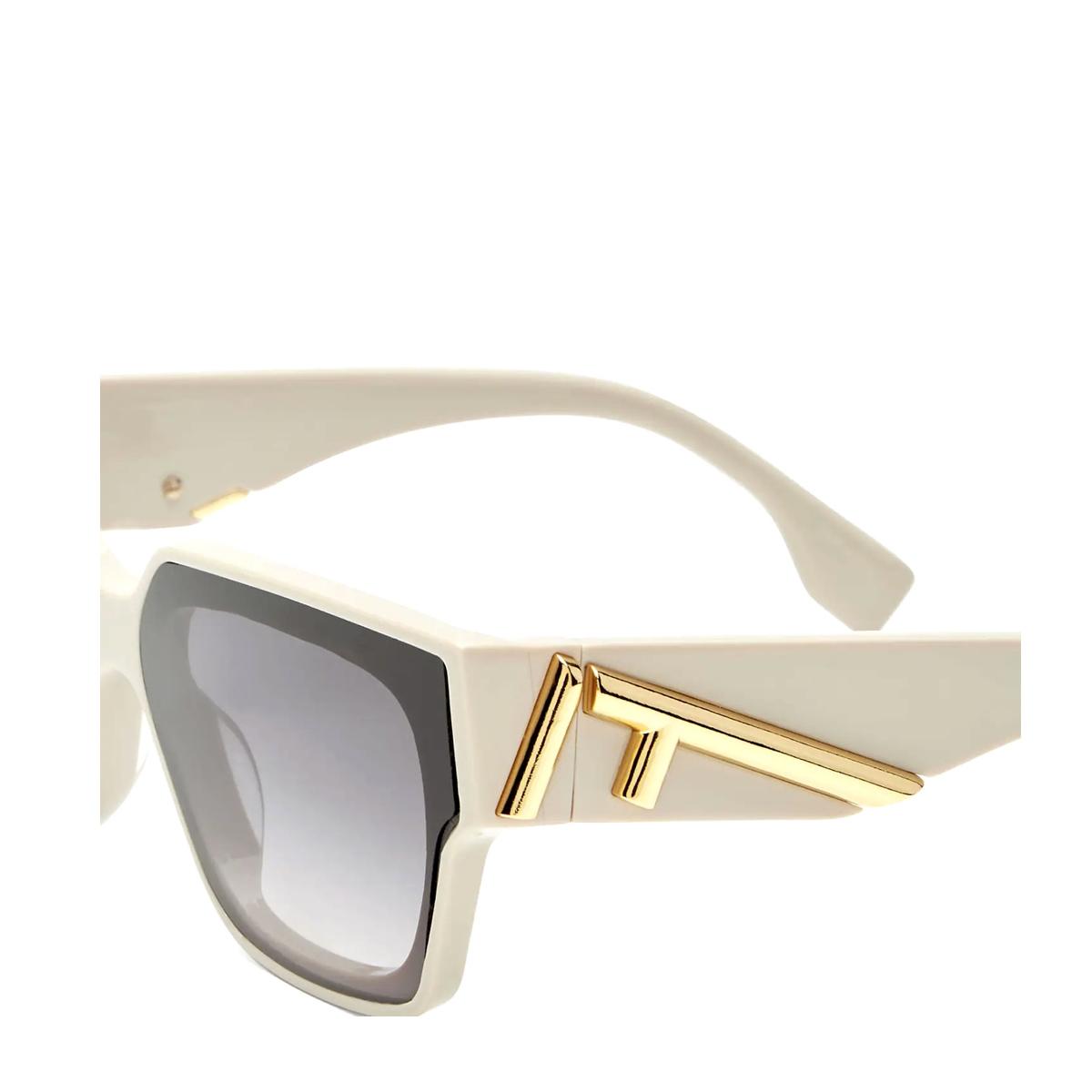 fendi fe40099i 25b beige celluloid occhiali sole - women