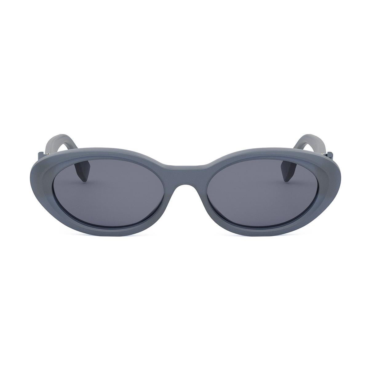 fendi fe40140u ff diamonds 90v azzurro blu acetate occhiali da sole - women