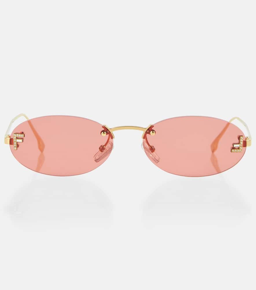 fendi fendi first oval sunglasses