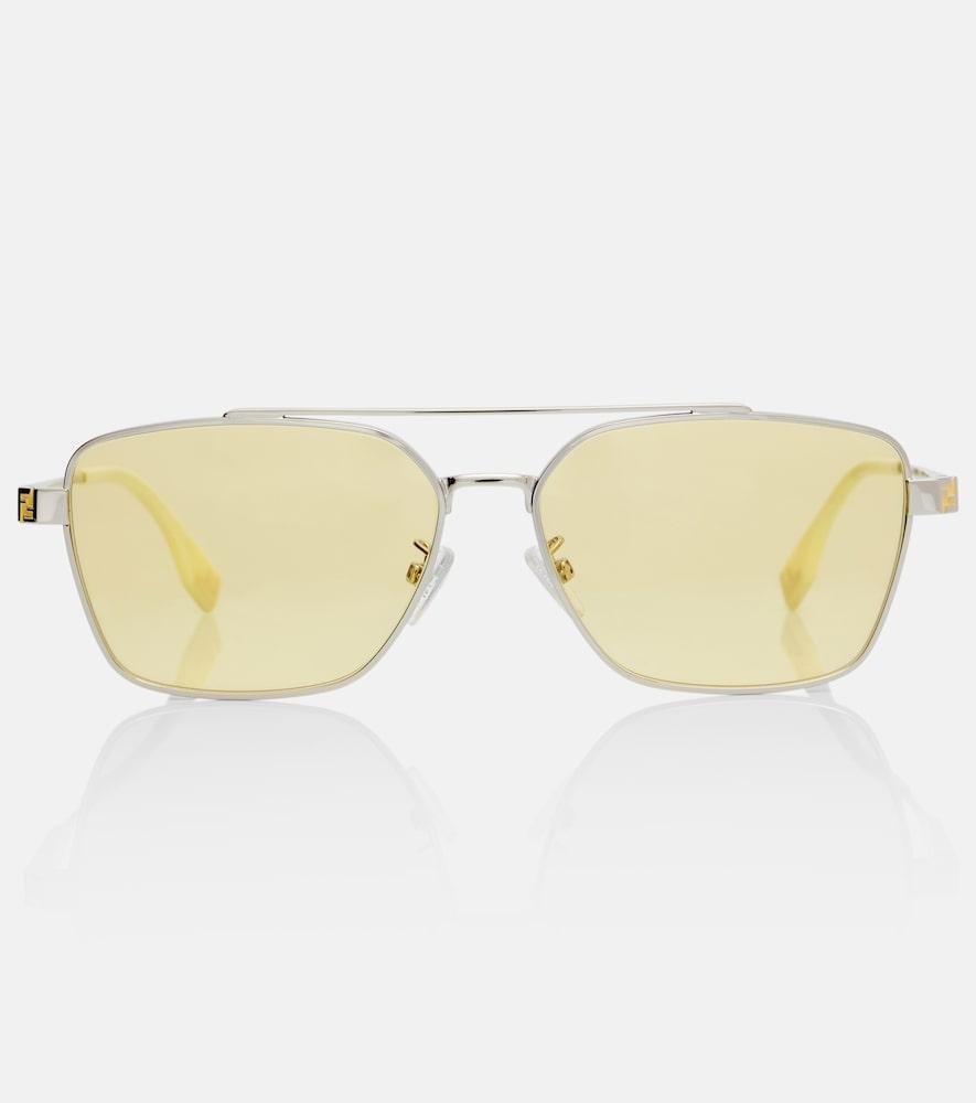 fendi fendi sky rectangular sunglasses