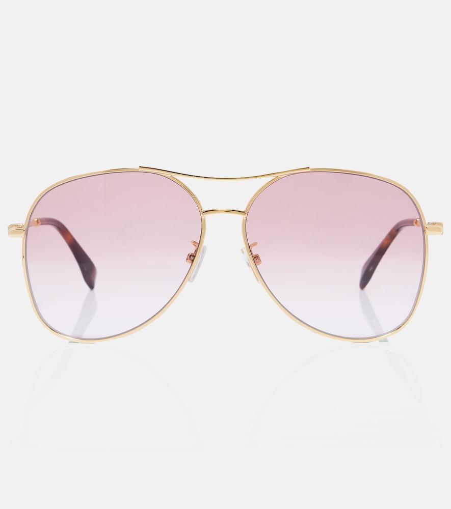 fendi fendigraphy aviator sunglasses
