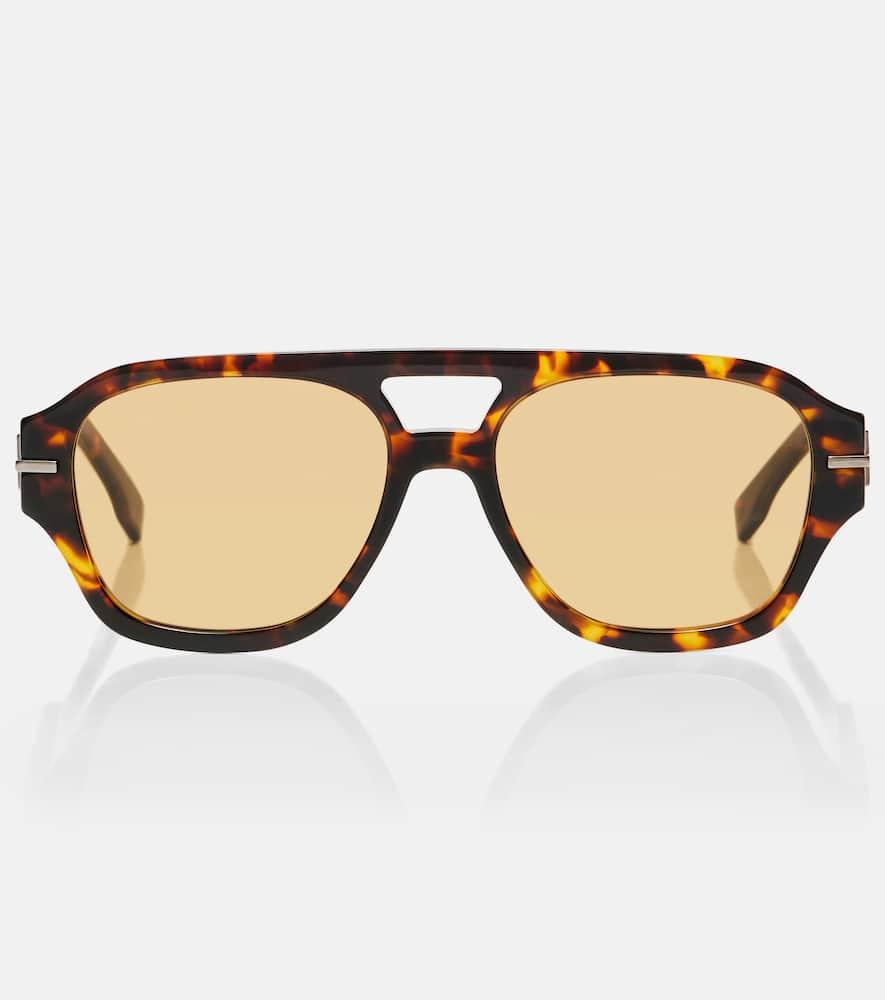 fendi fendigraphy aviator sunglasses