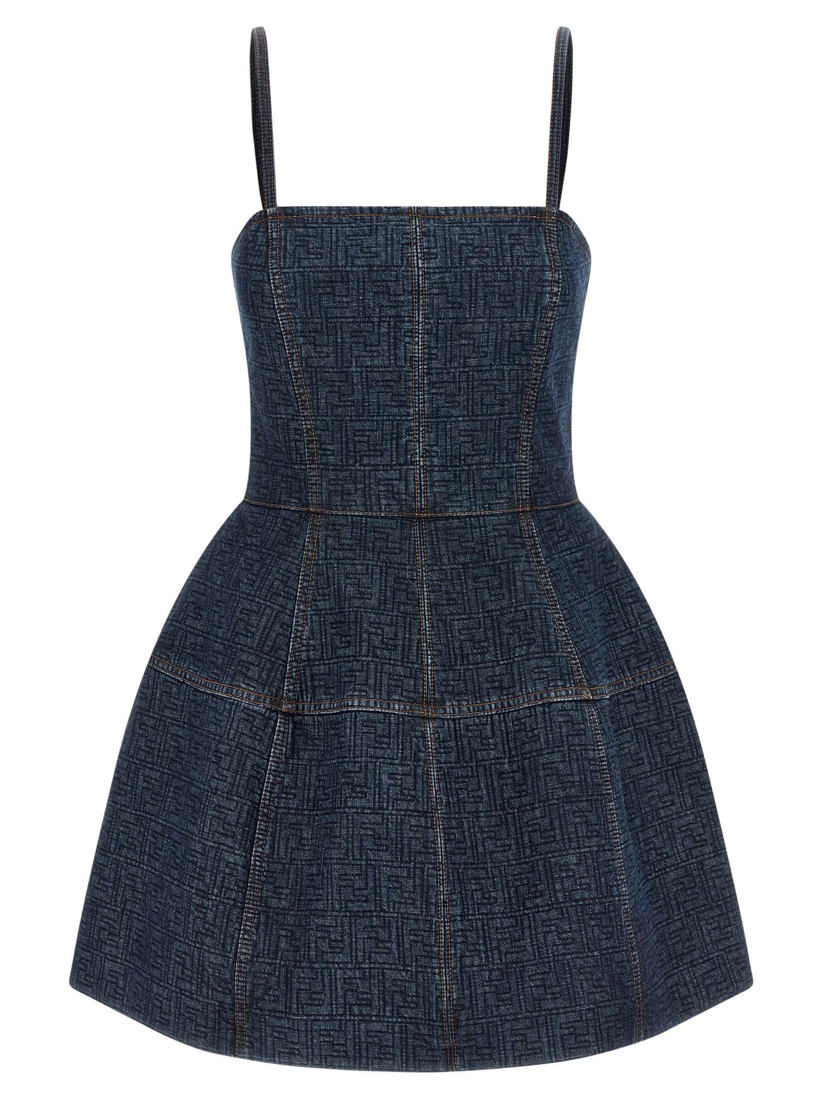 fendi ff denim dress