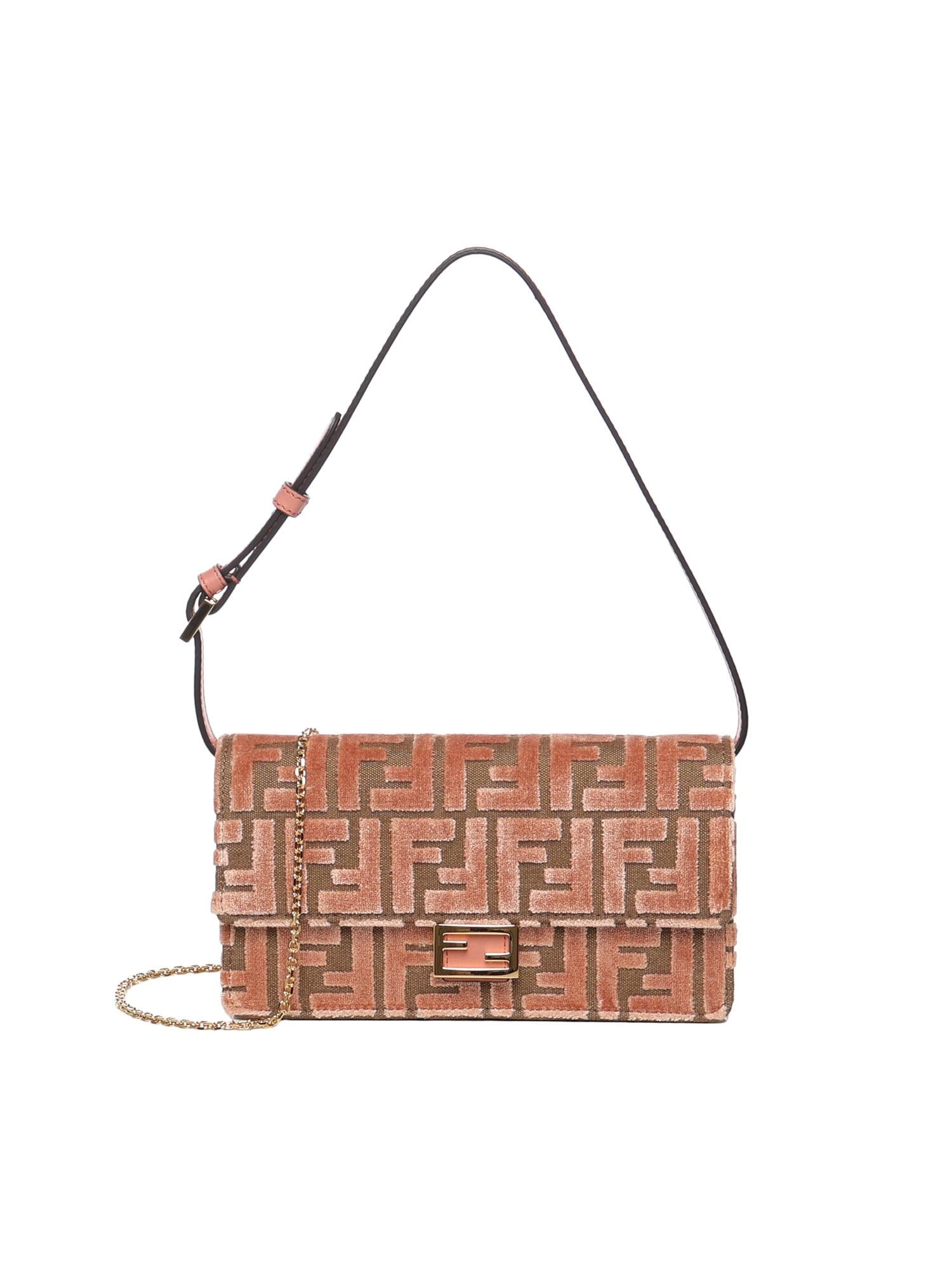 fendi ff jacquard baguette wallet