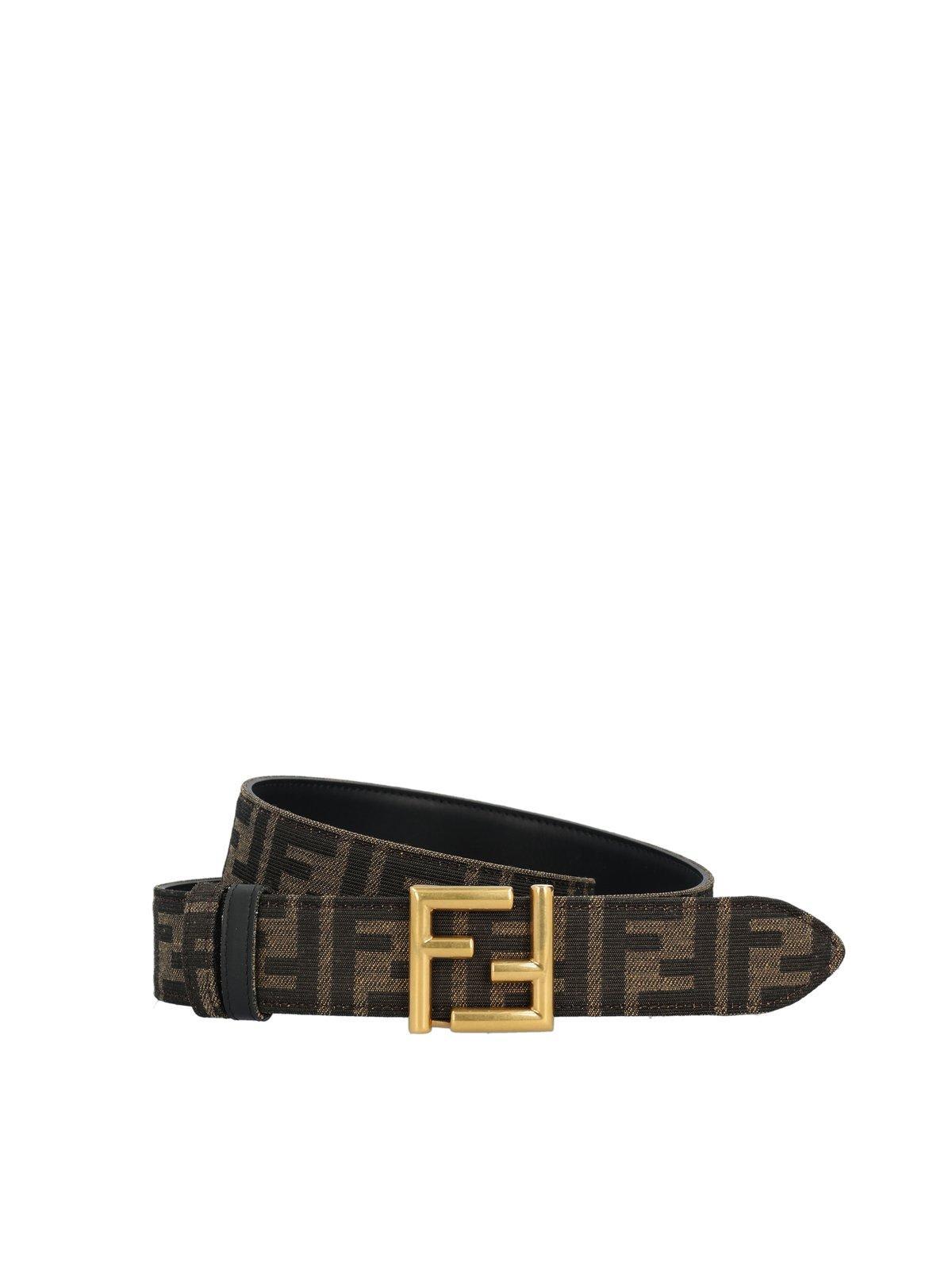 fendi ff jacquard buckle belt