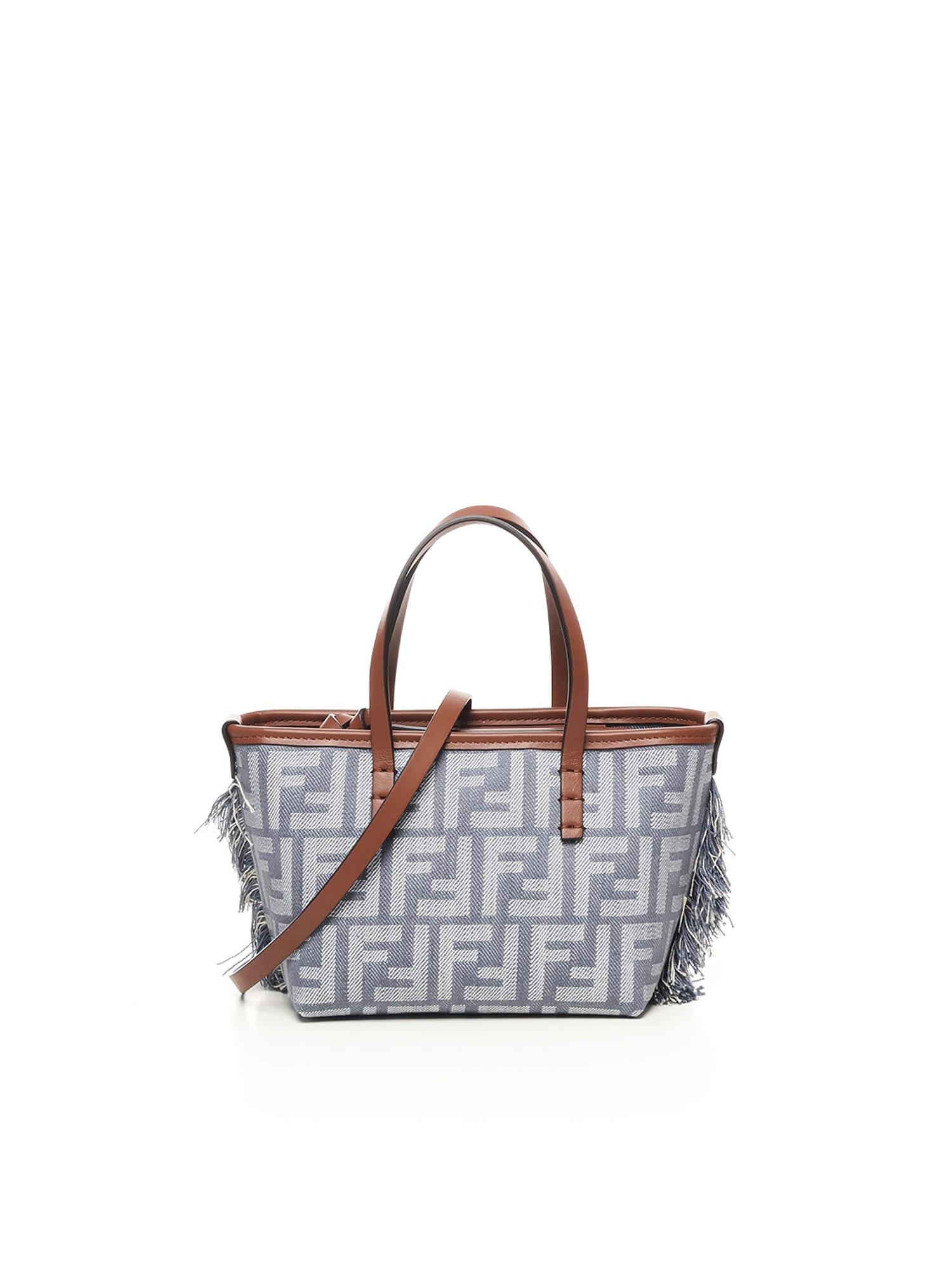 fendi ff jacquard roll mini bag