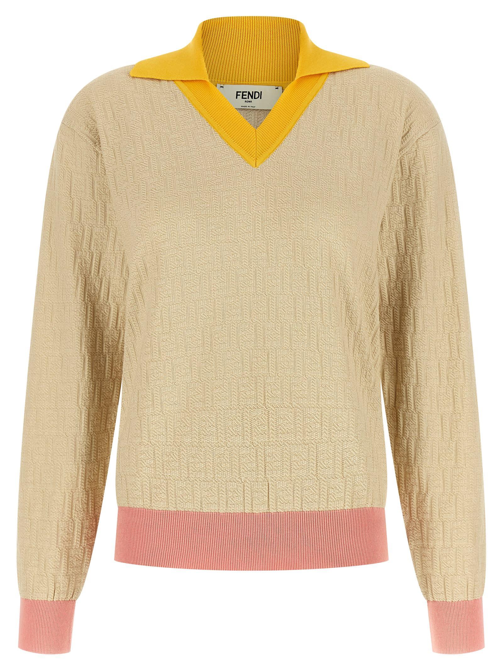 fendi ff jacquard sweater