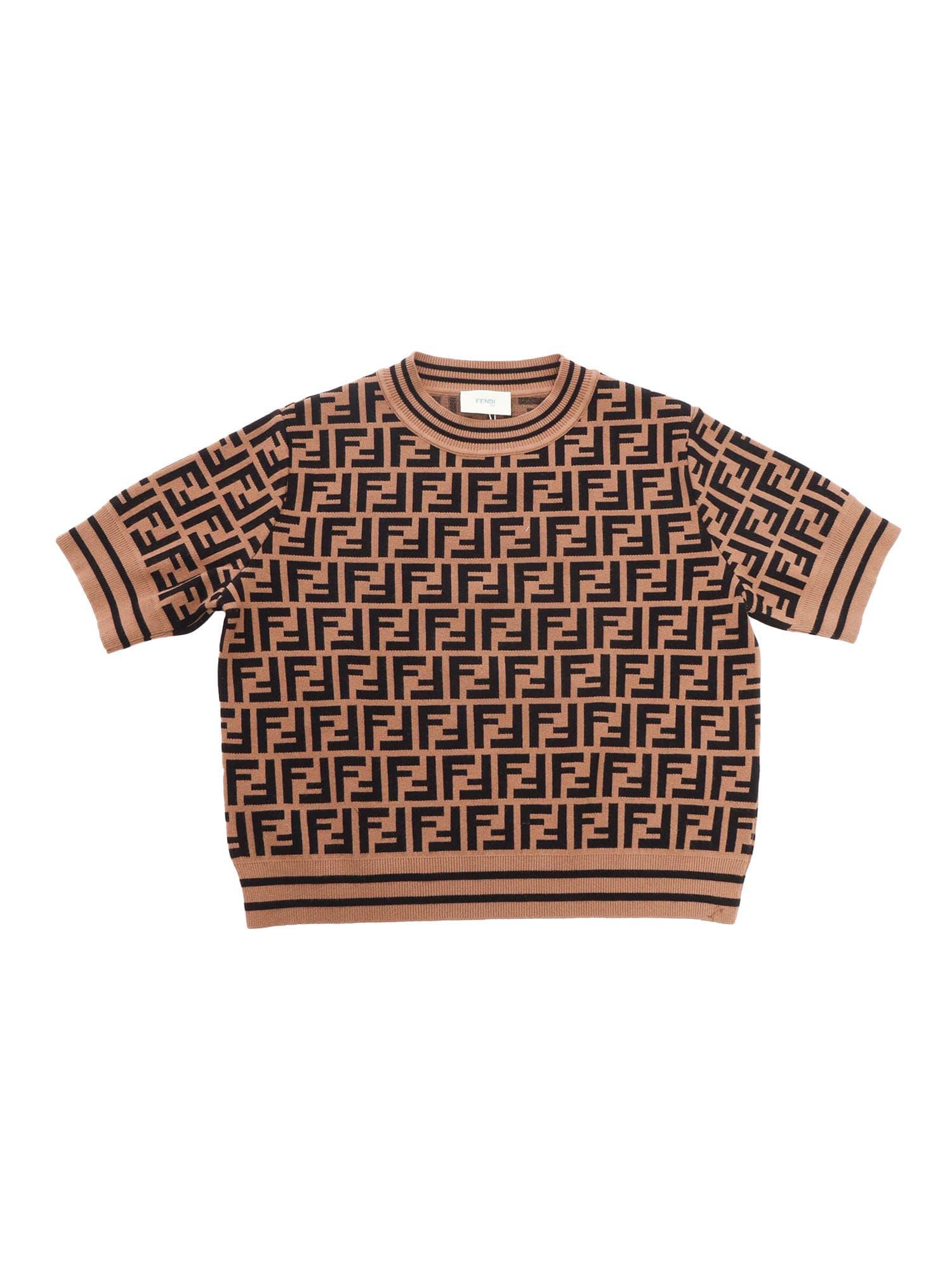 fendi ff knitted top