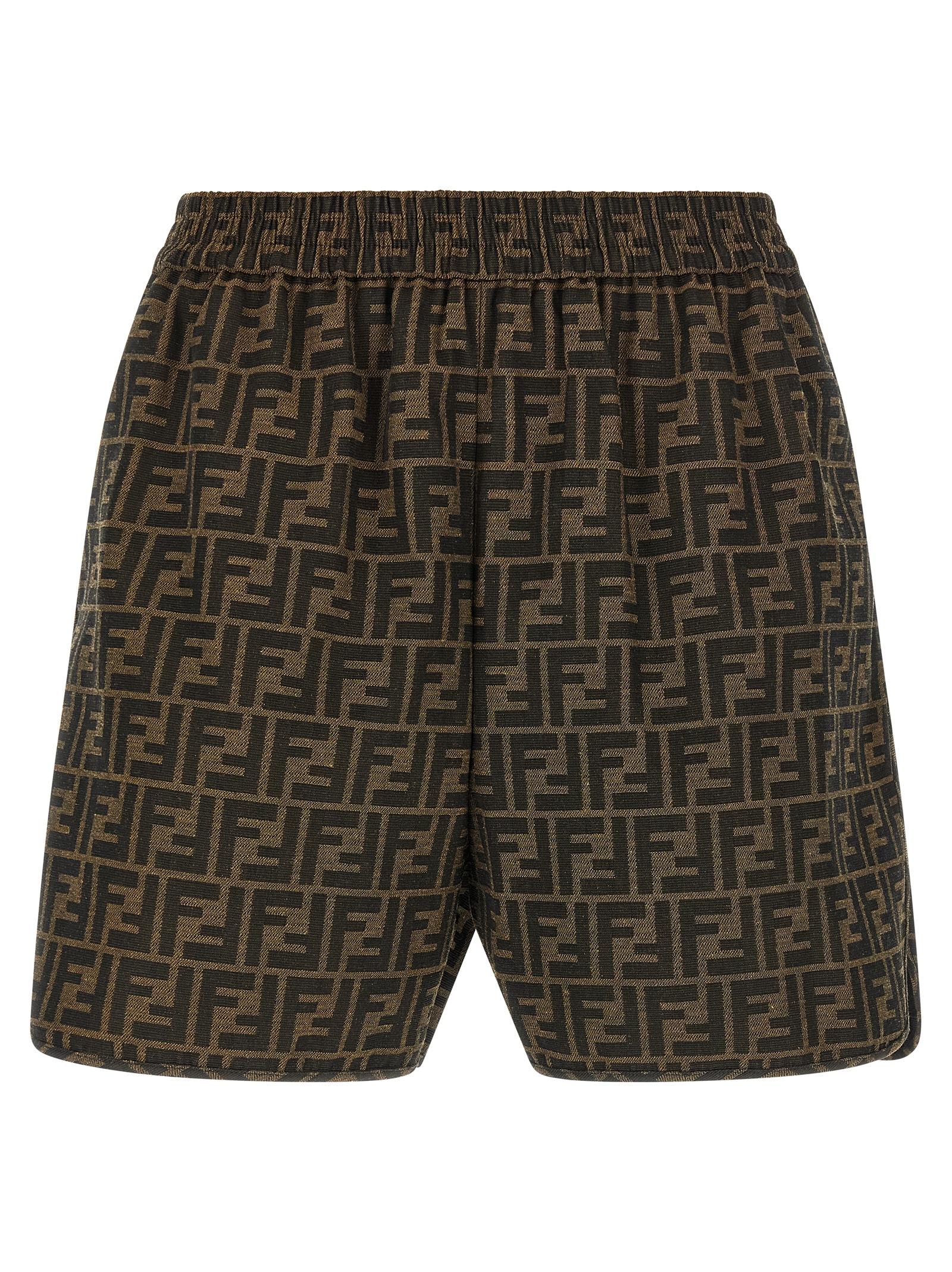 fendi ff shorts multicolor polyester bermuda - women
