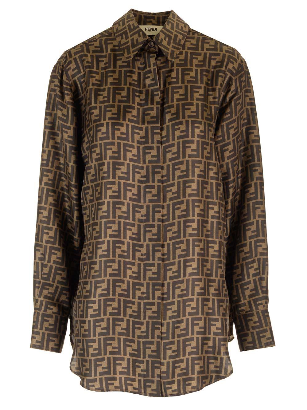 fendi ff silk shirt