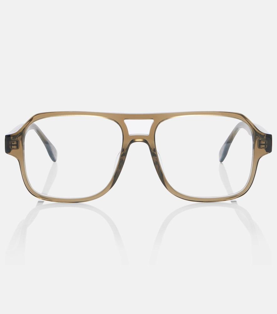 fendi ff squared aviator glasses