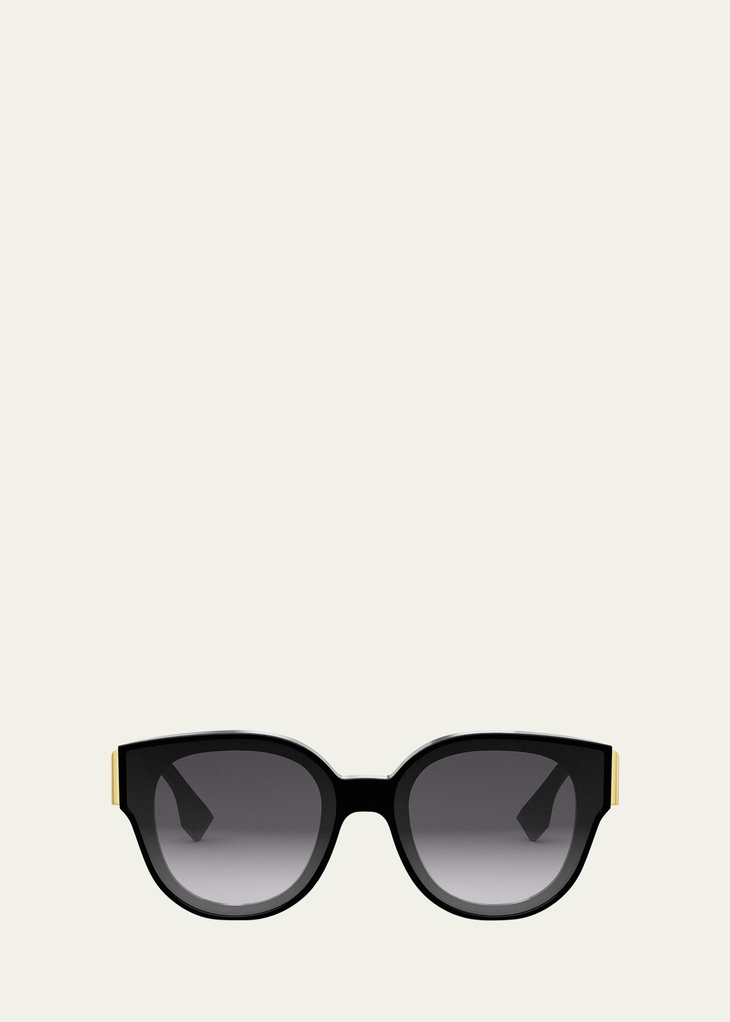 fendi first acetate round sunglasses