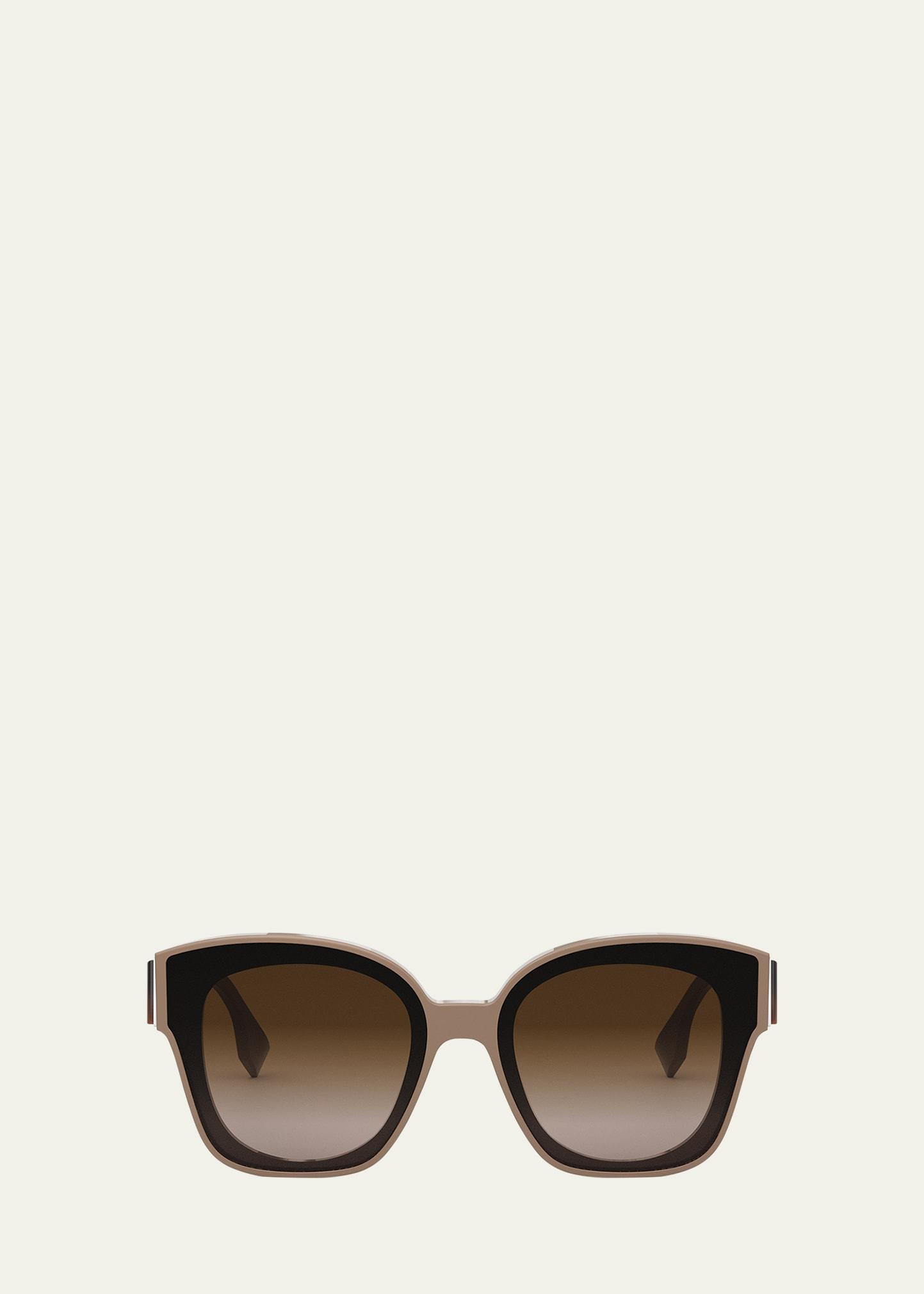 fendi first gradient acetate cat-eye sunglasses