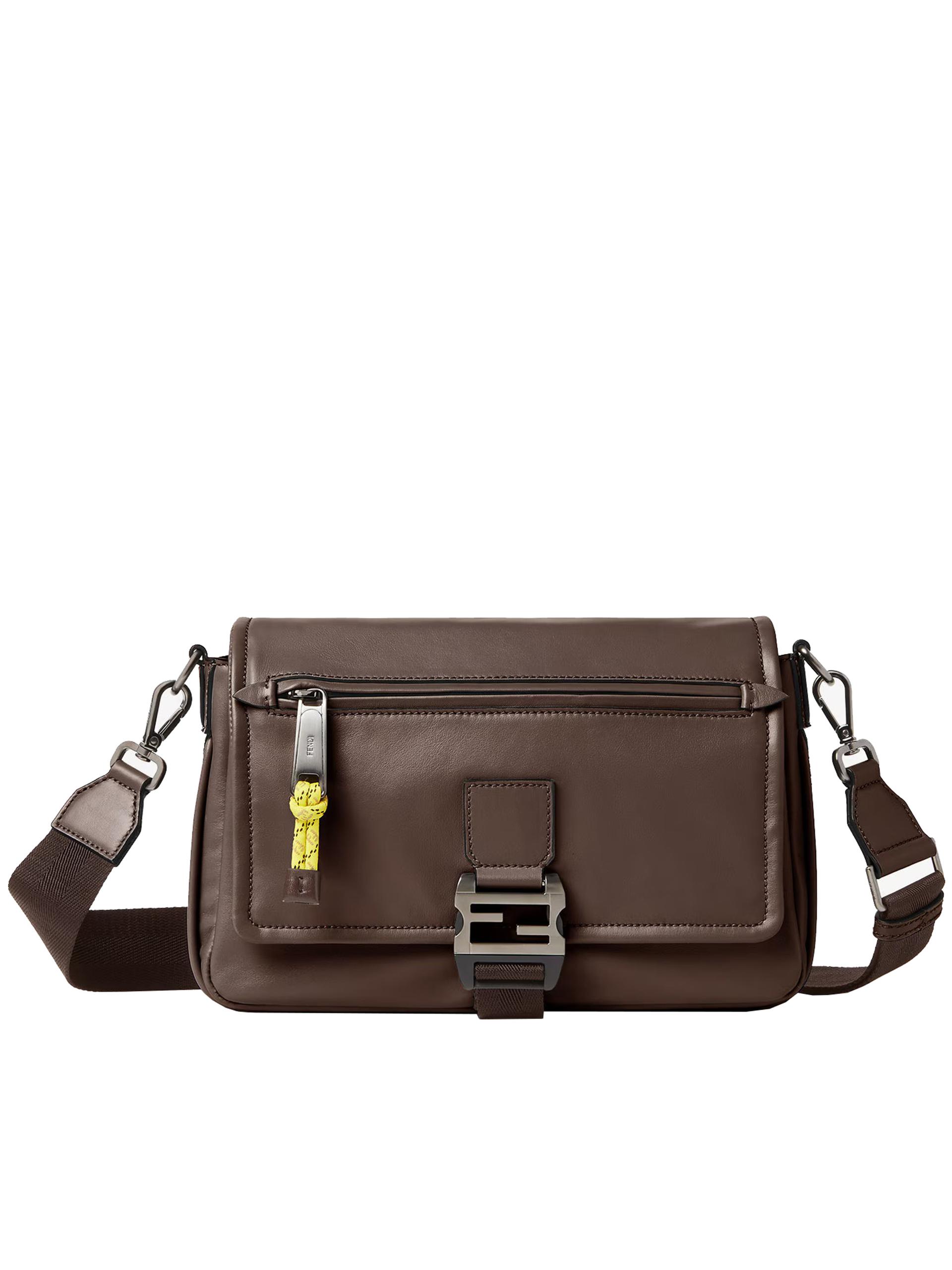 fendi flux messenger b vit. mal brown borsa - women