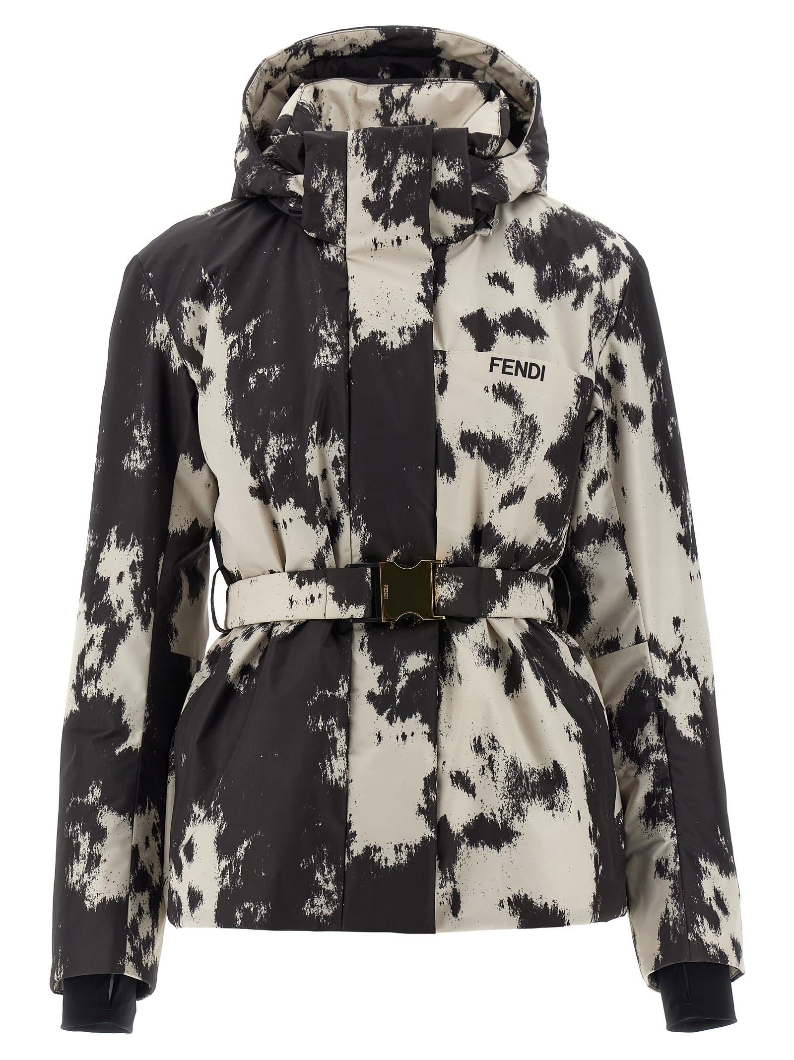 fendi frosted fauna ski jacket