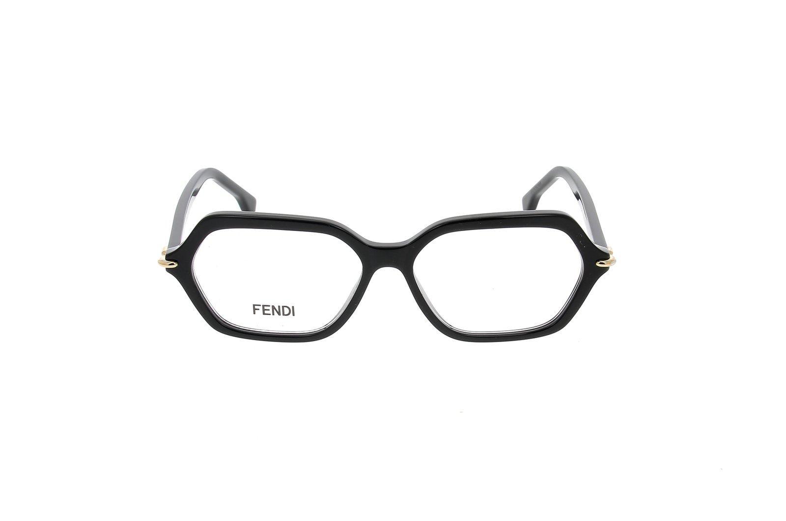 fendi geometric frame glasses