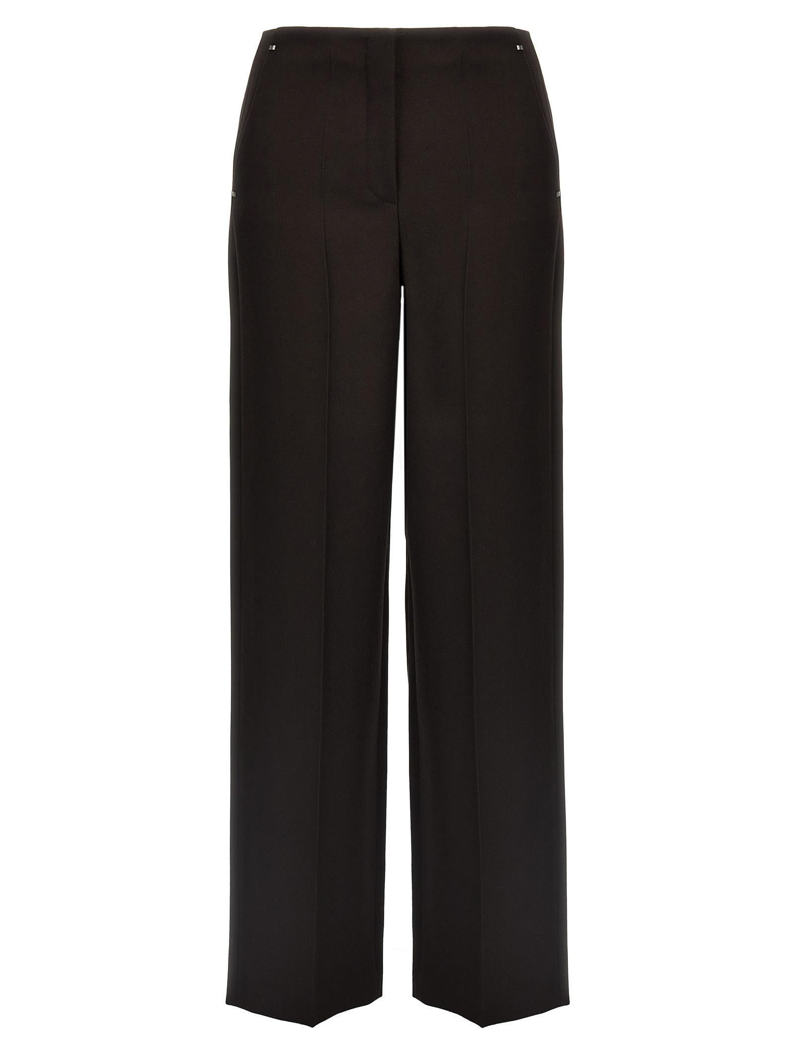 fendi grain de poudre pants purple virgin wool - women