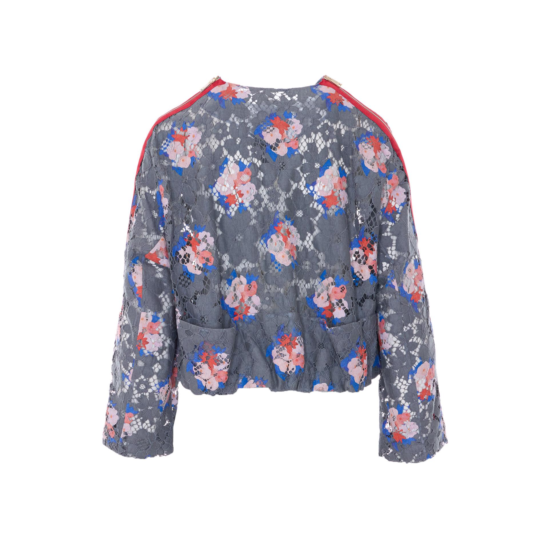 fendi jackets grey cotton - women