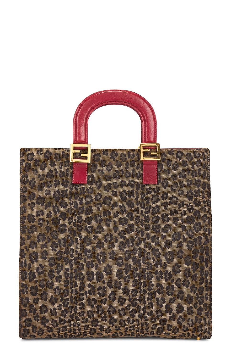fendi leopard tote bag