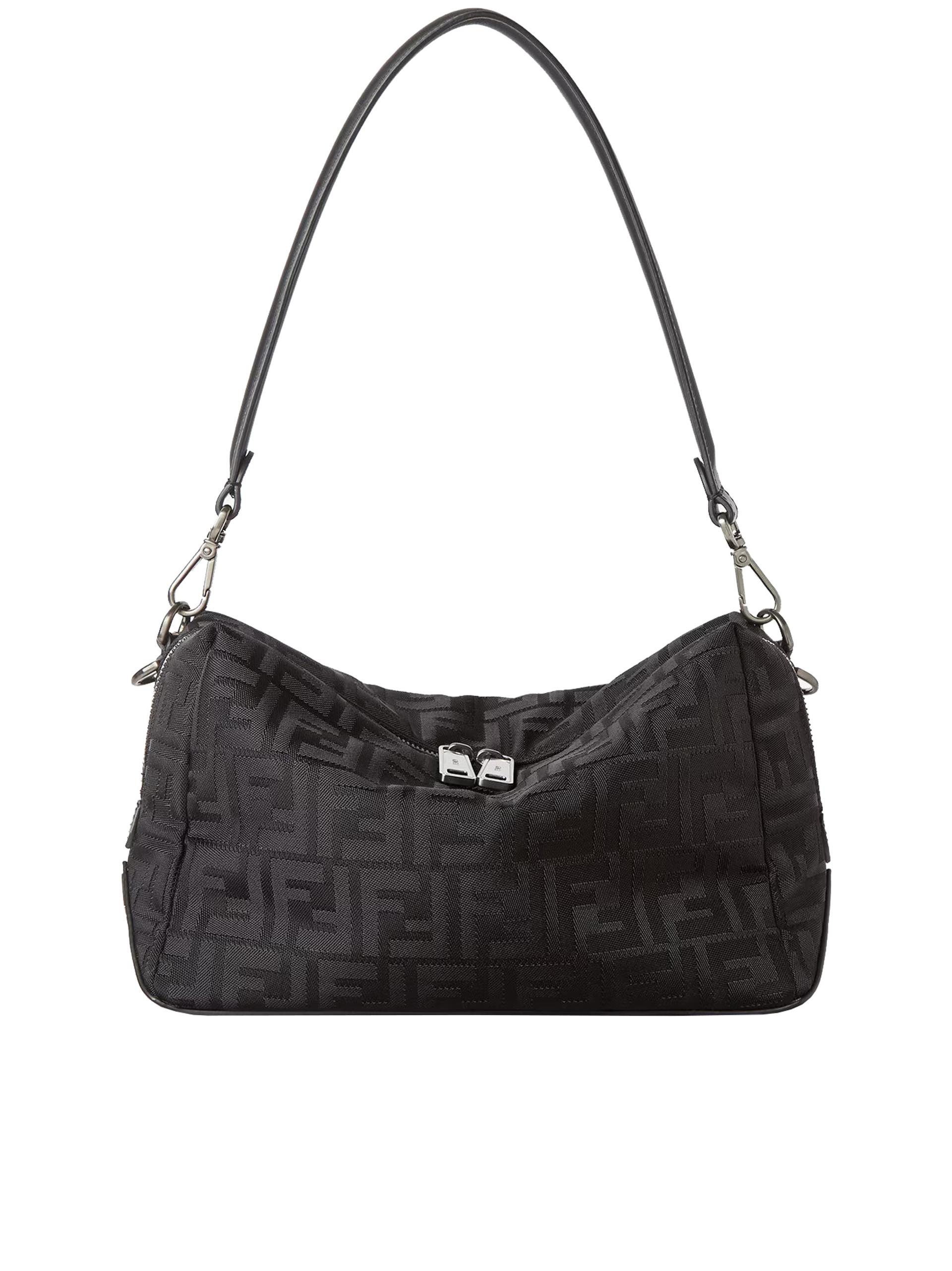 fendi lui m black nylon borsa - women