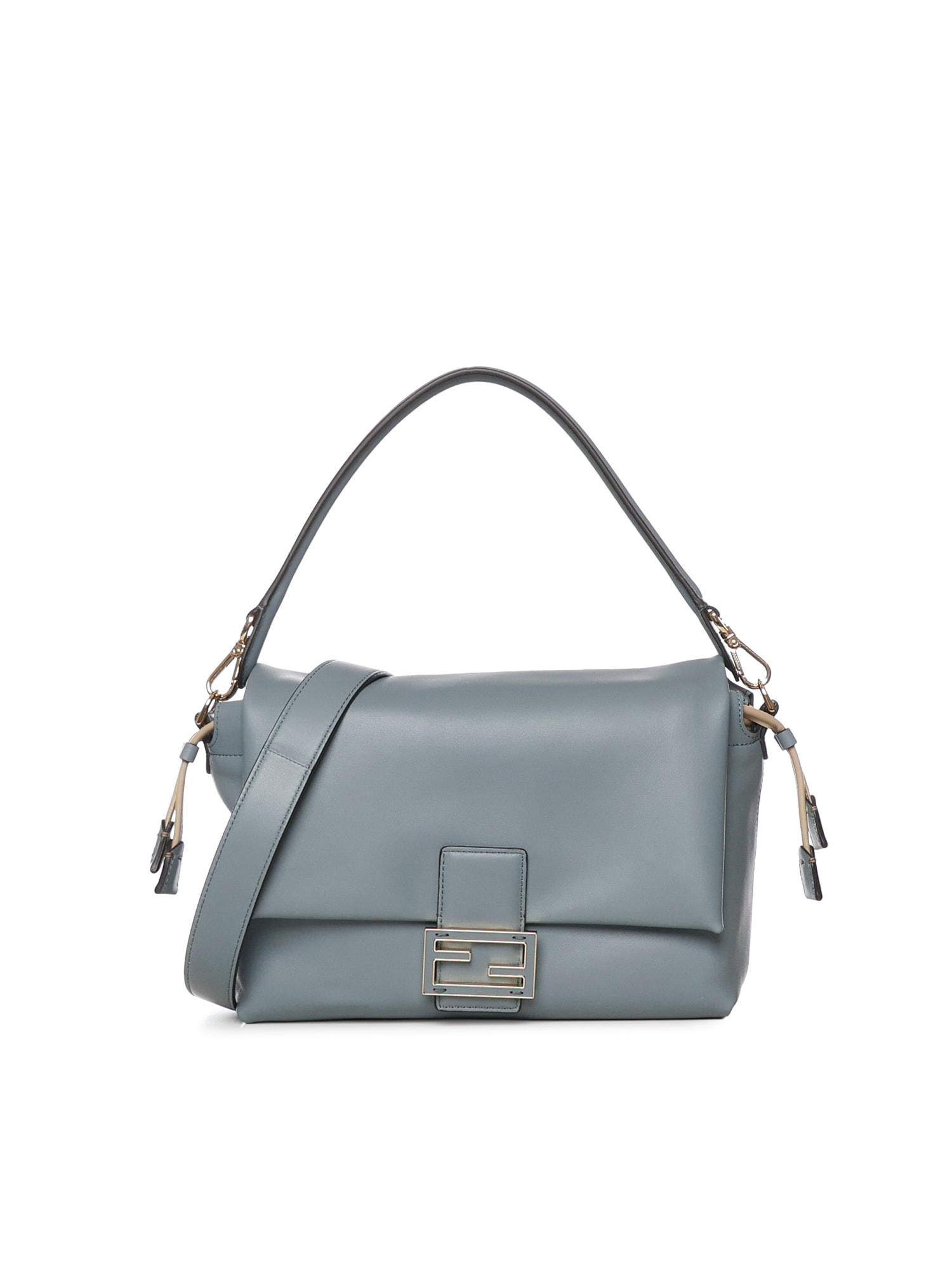 fendi medium mamma baguette leather bag