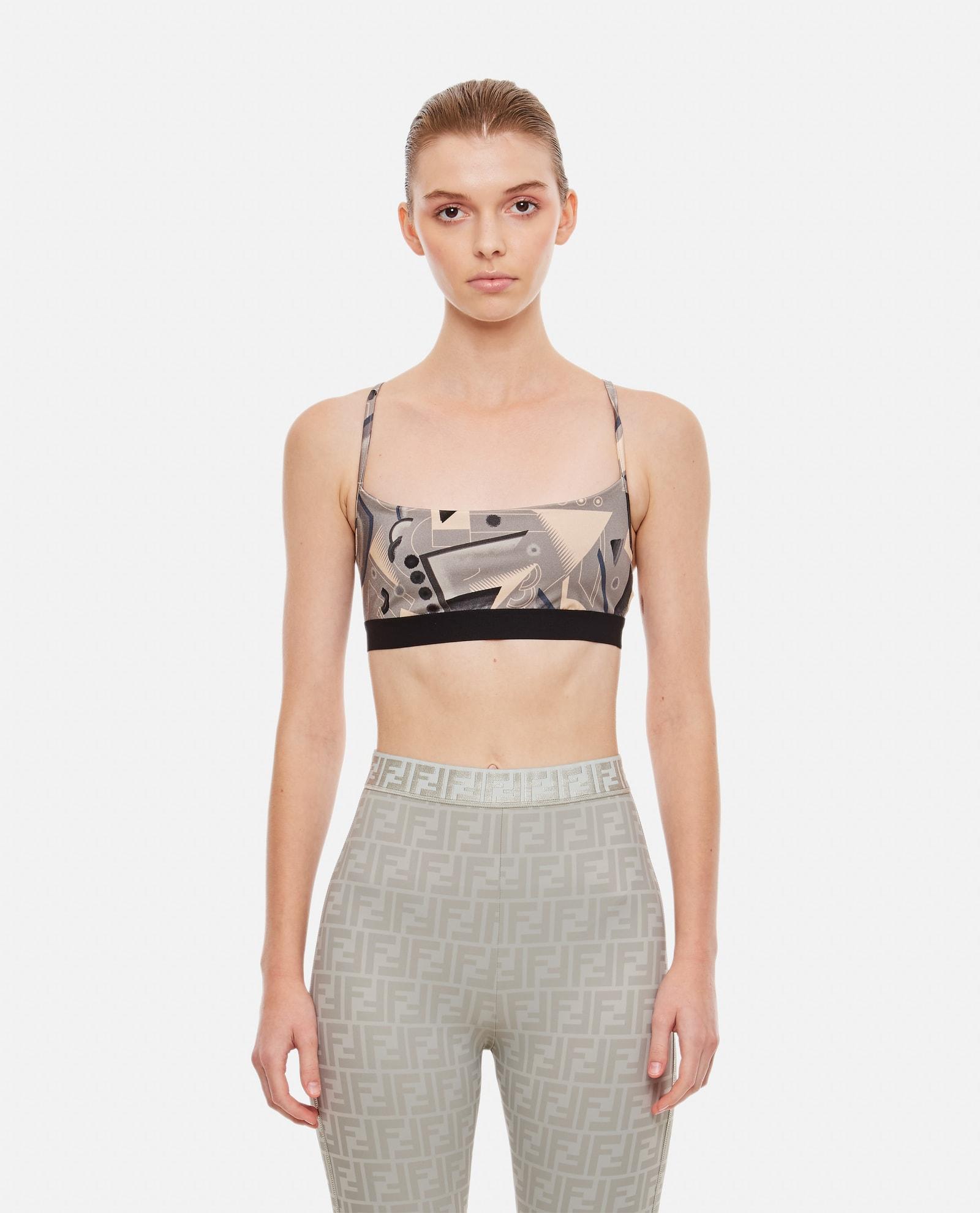 fendi memphis bralette with futuristic print