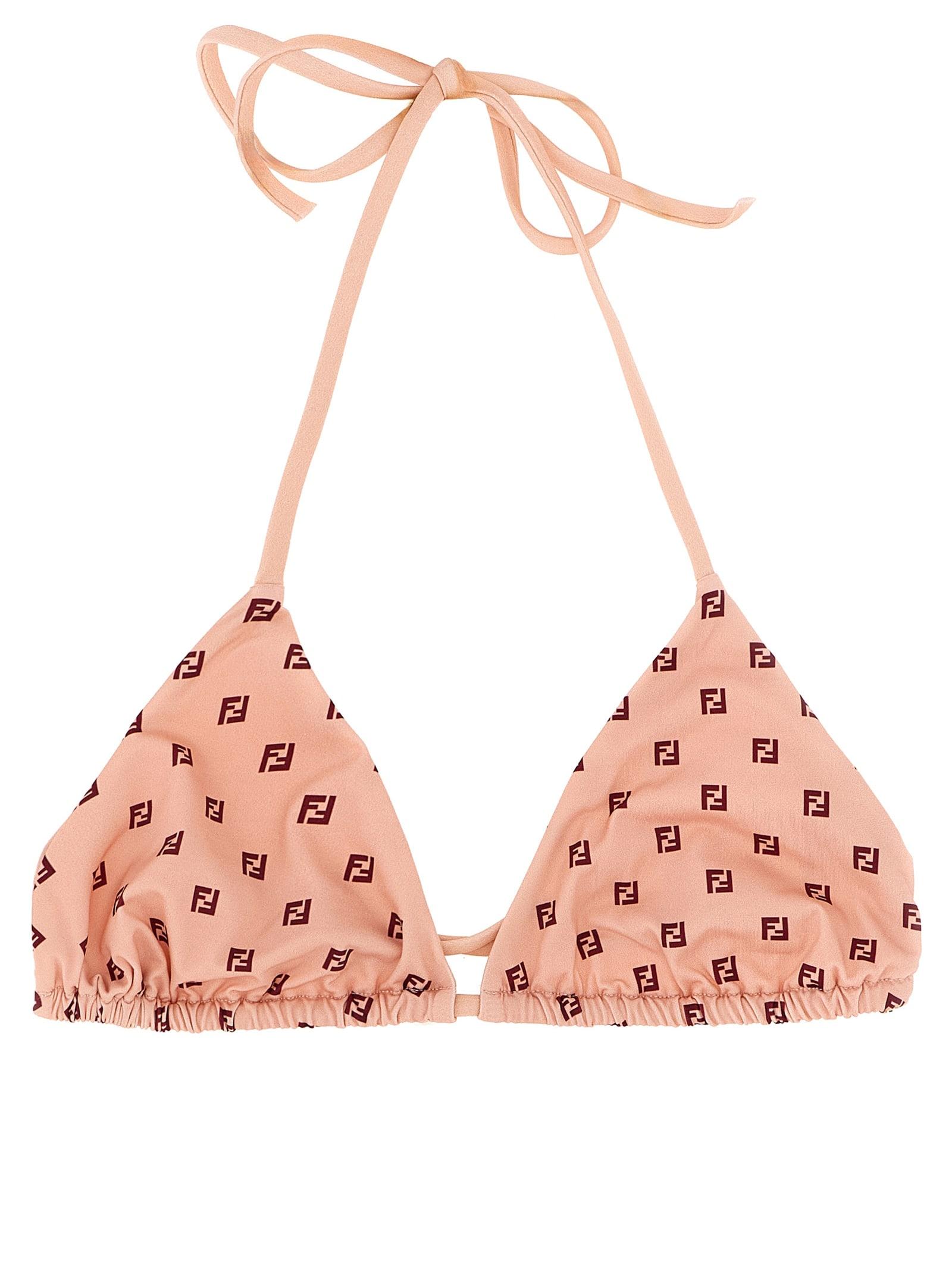 fendi micro patchwork bikini top