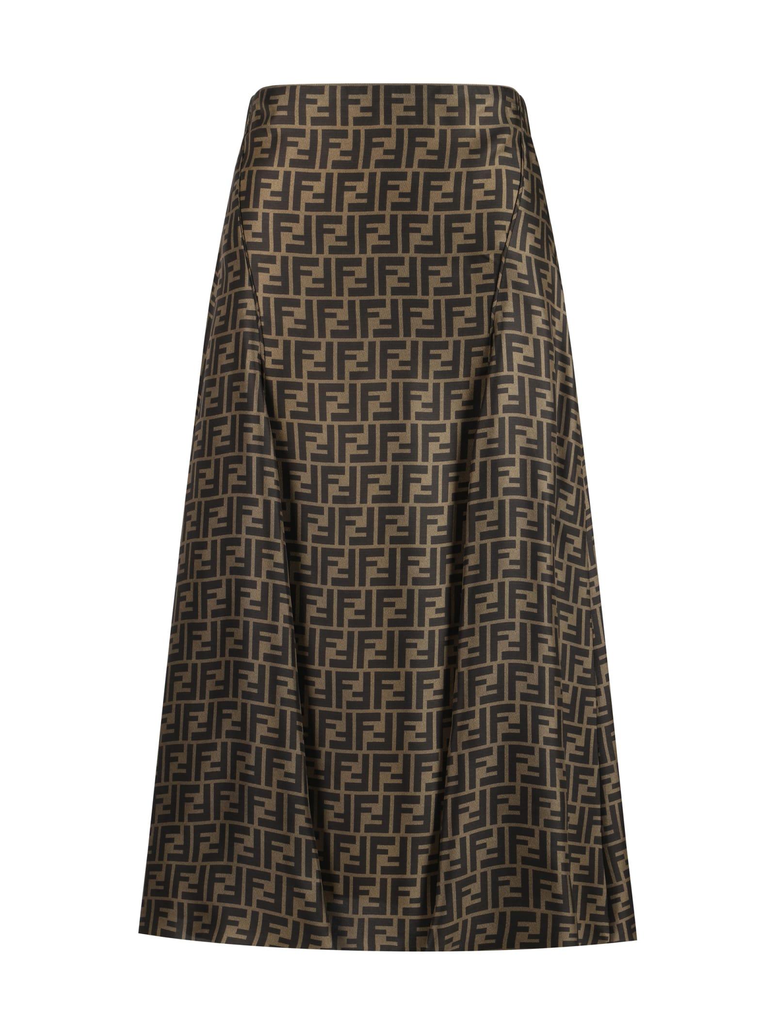 fendi midi skirt