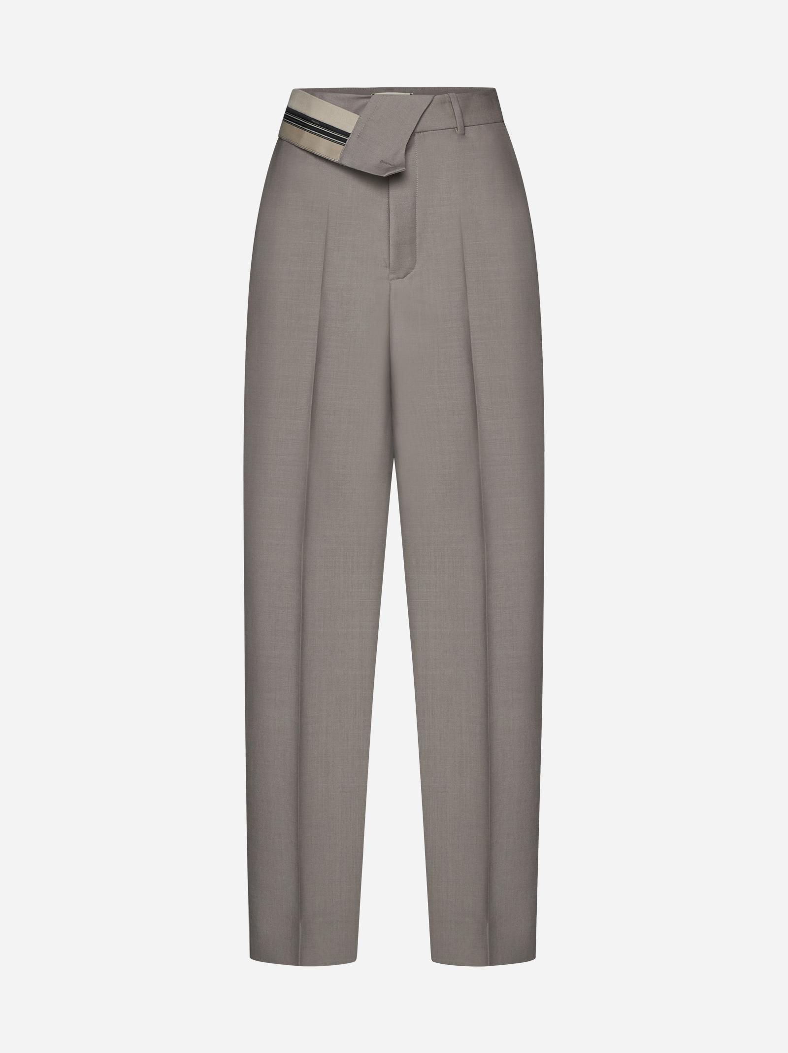 fendi mohair and wool trousers