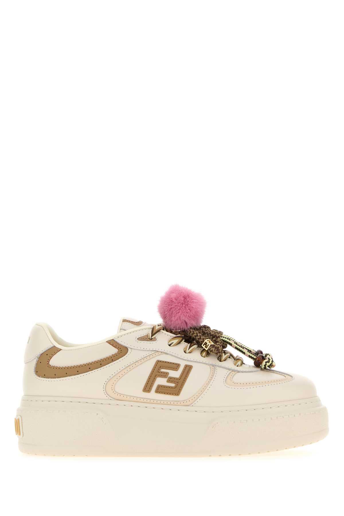 fendi multicolor leather match sneakers