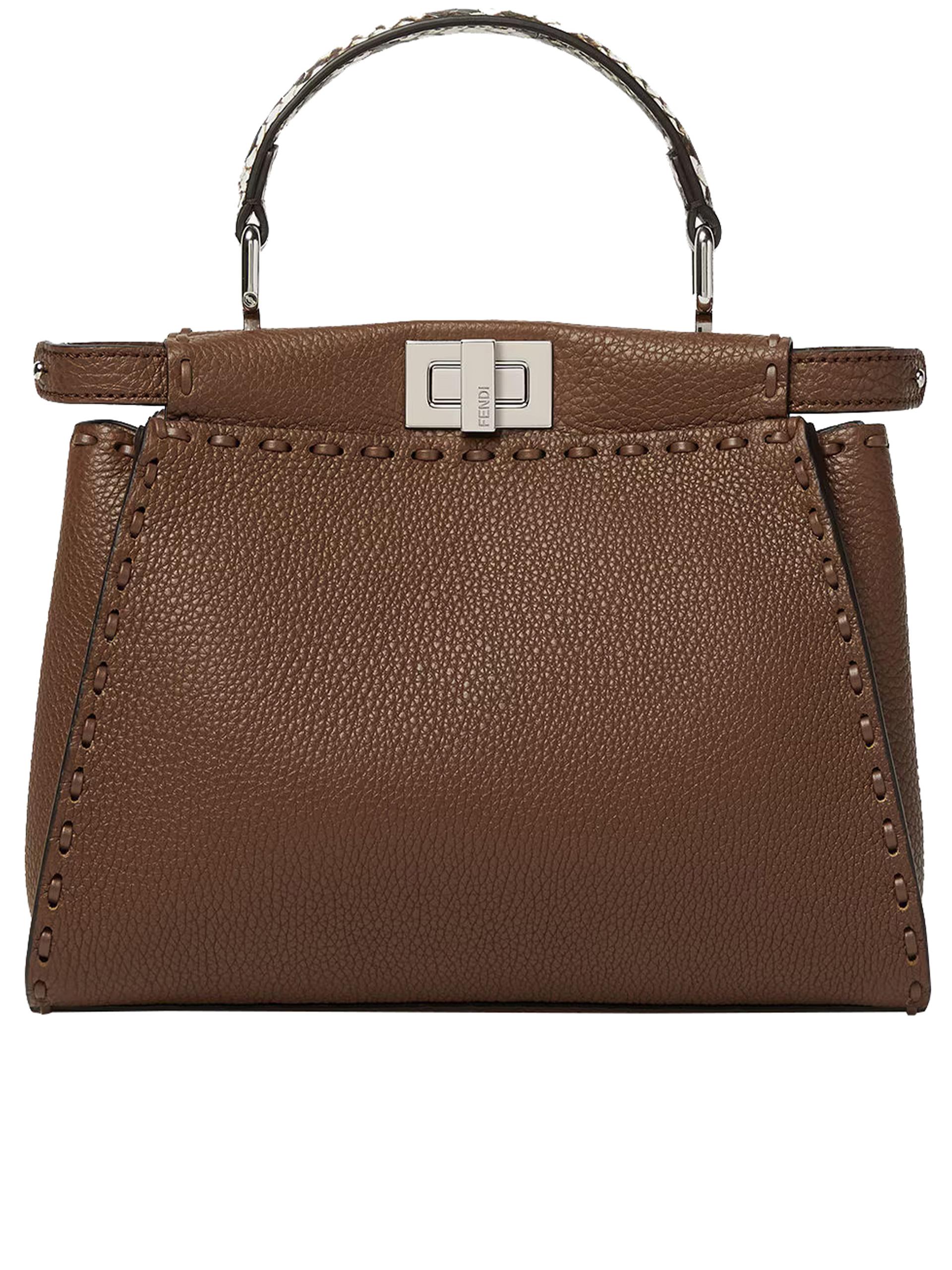 fendi peekaboo mini sell. macro im brown borsa - women