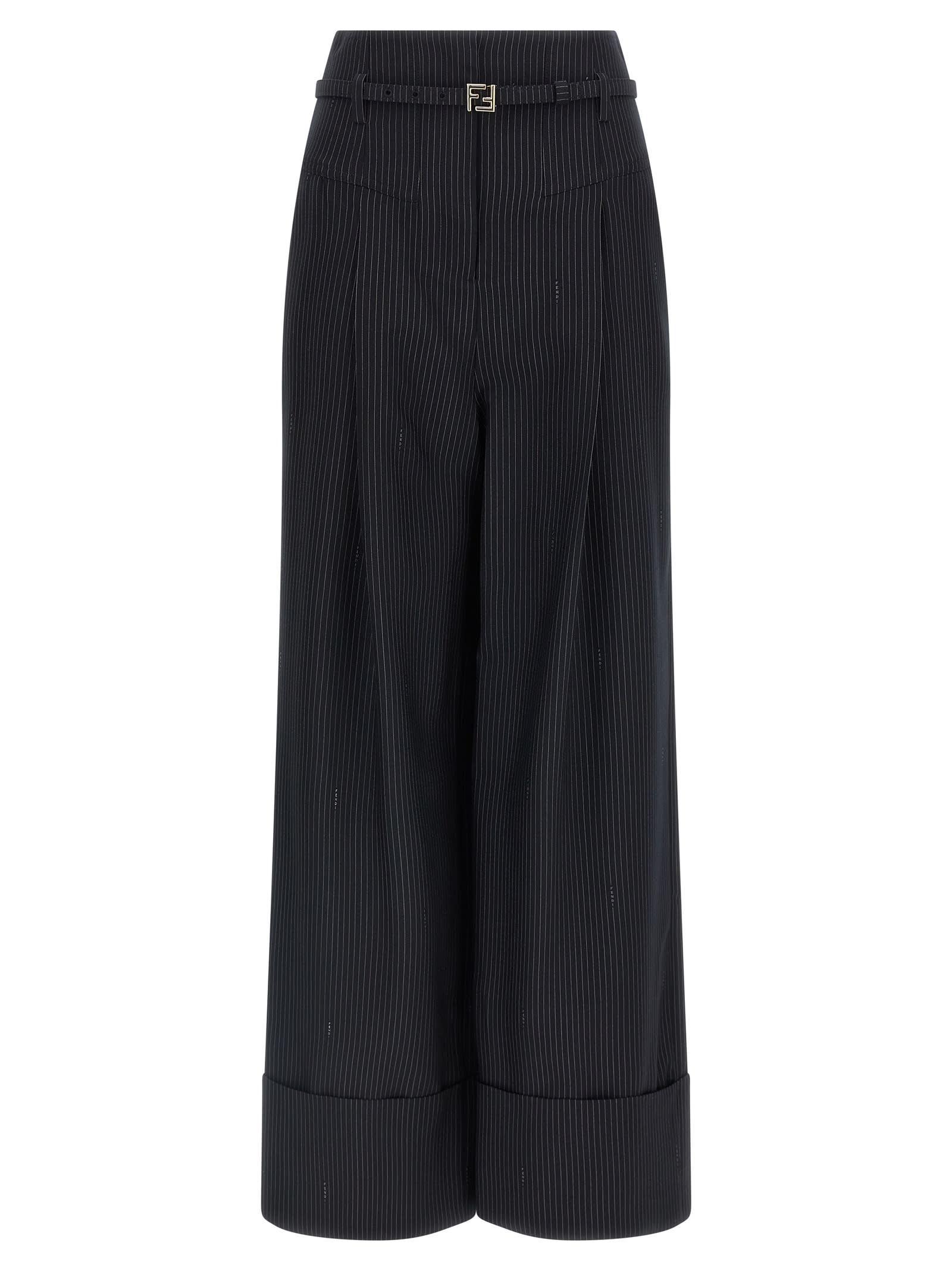 fendi pinstripe wool pants
