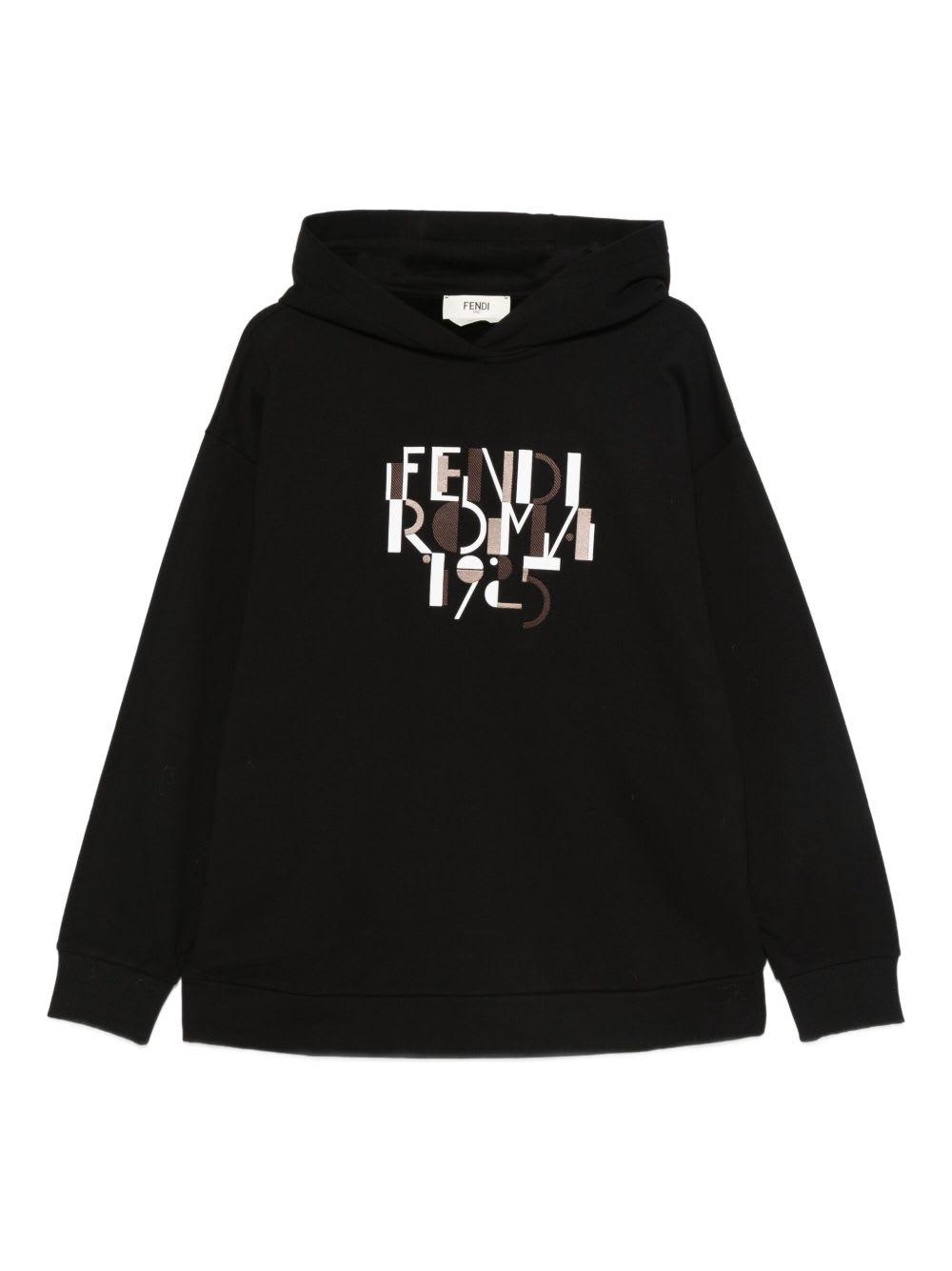 fendi roma cotton hoodie