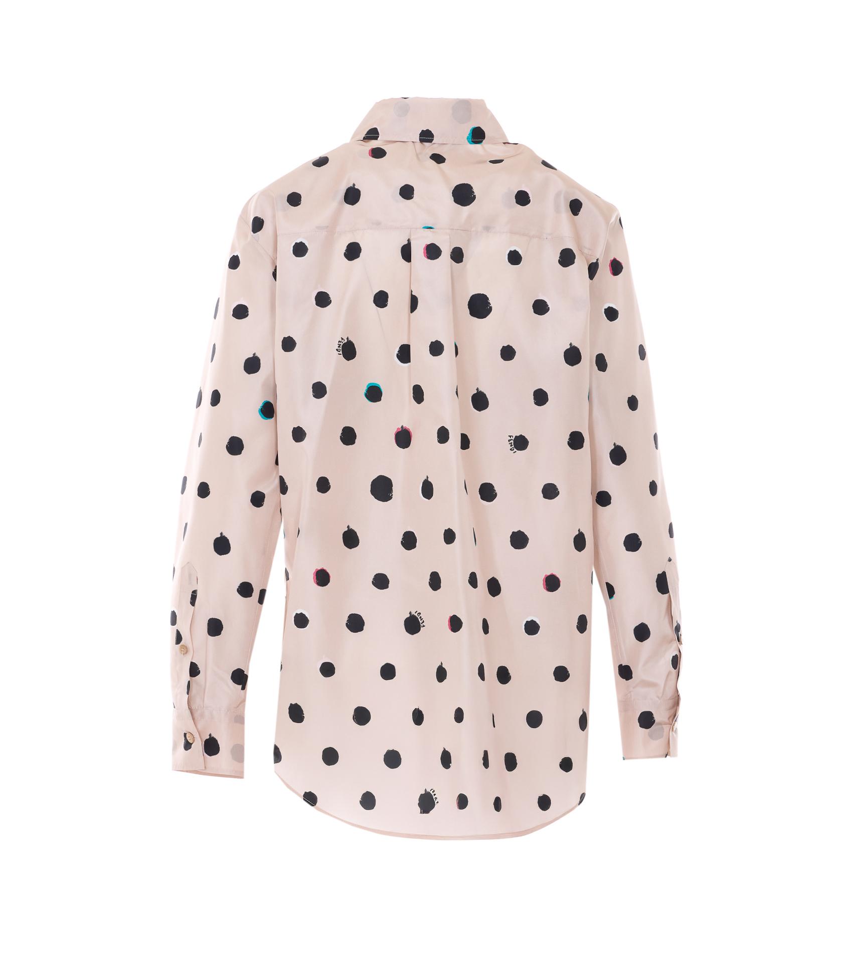 fendi shirts white silk - women