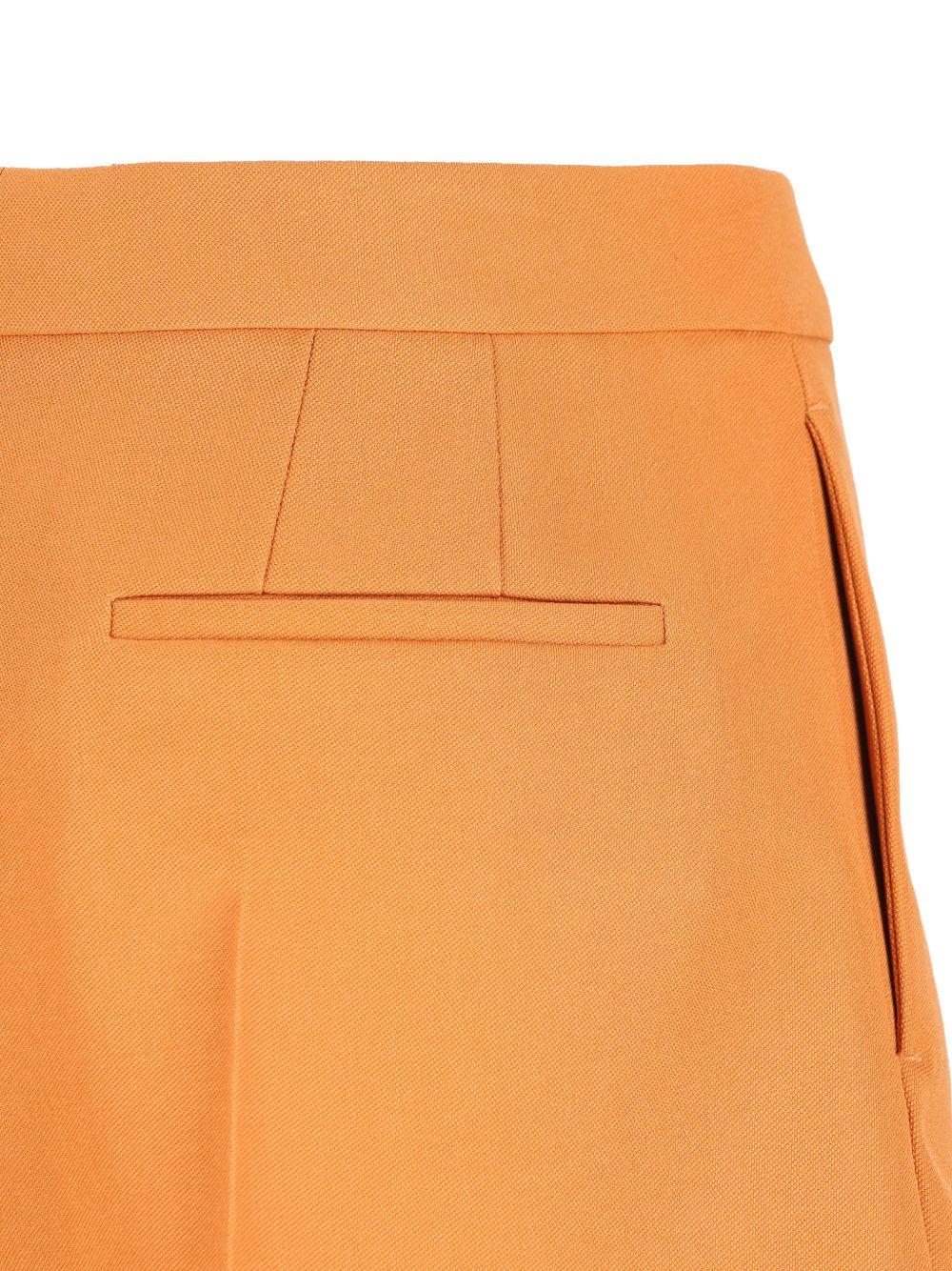 fendi shorts orange virgin wool - women