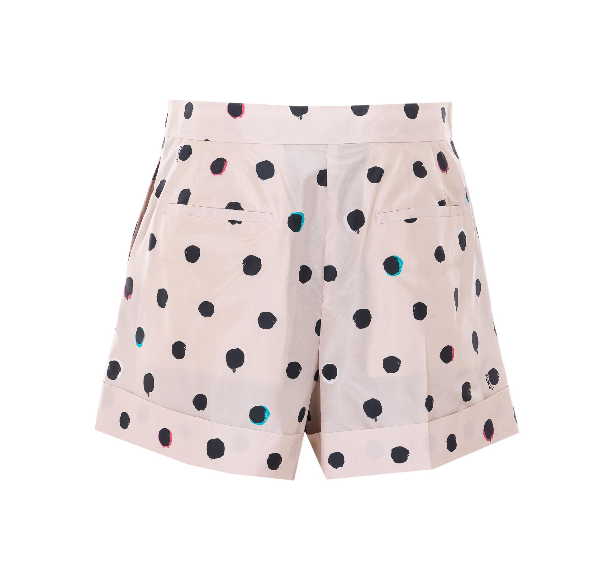 fendi shorts white silk - women