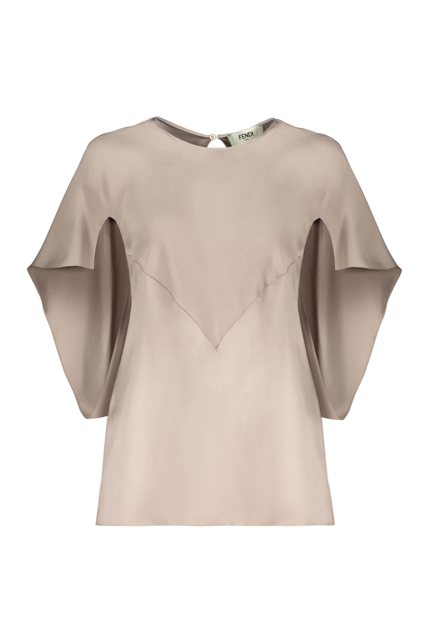 fendi silk blouse