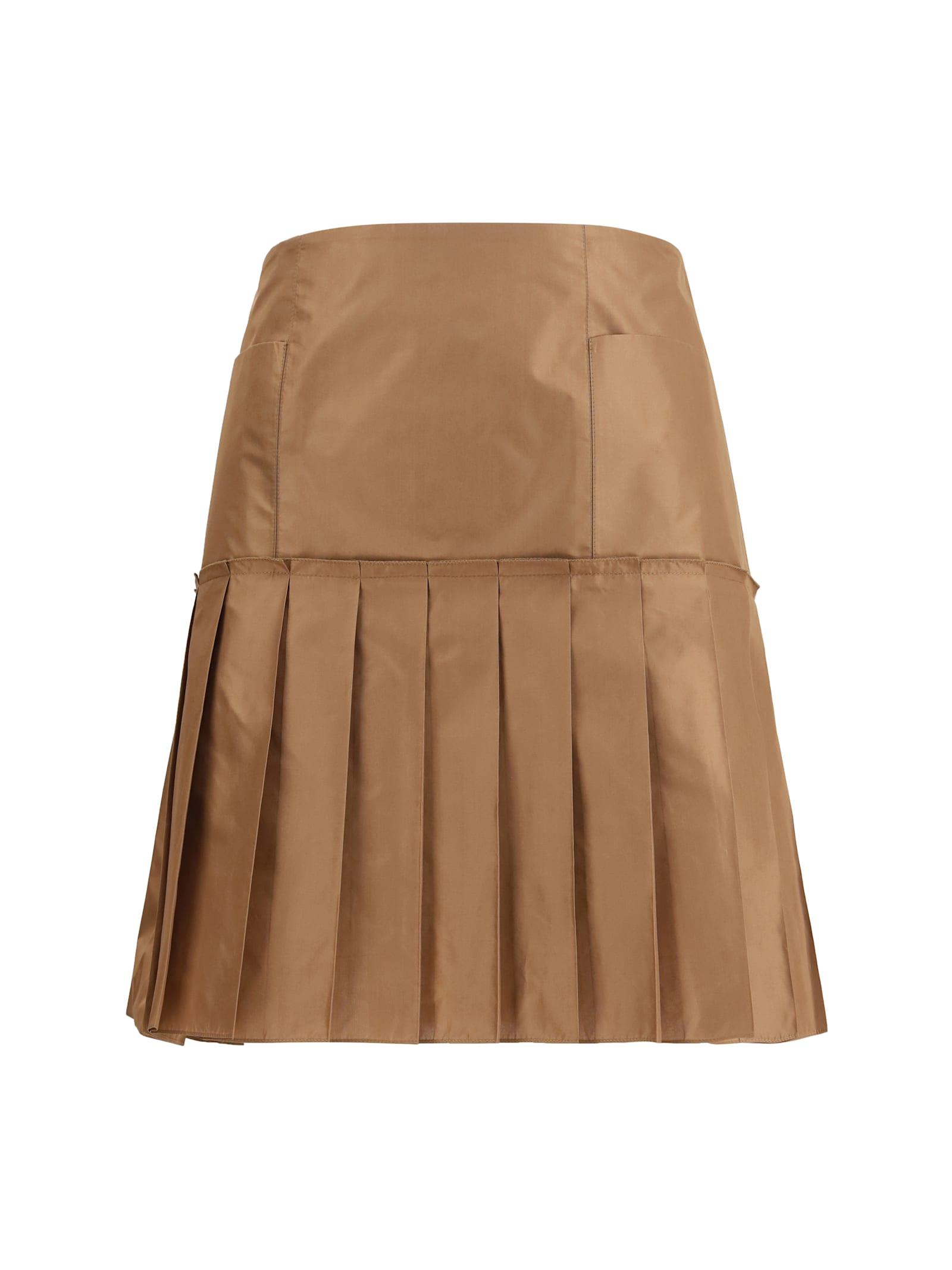 fendi silk taffetas skirt