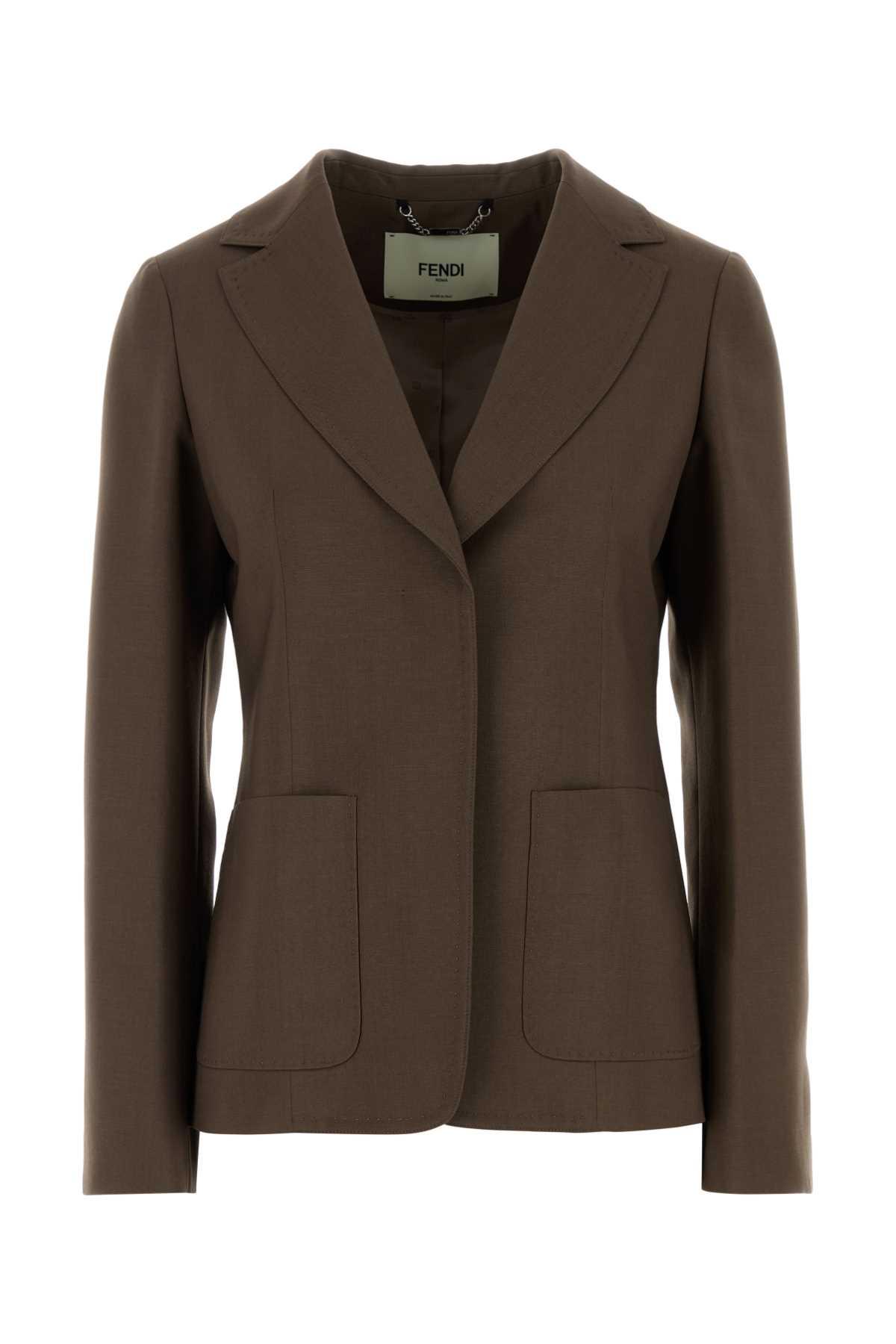 fendi single-breasted tailored blazer