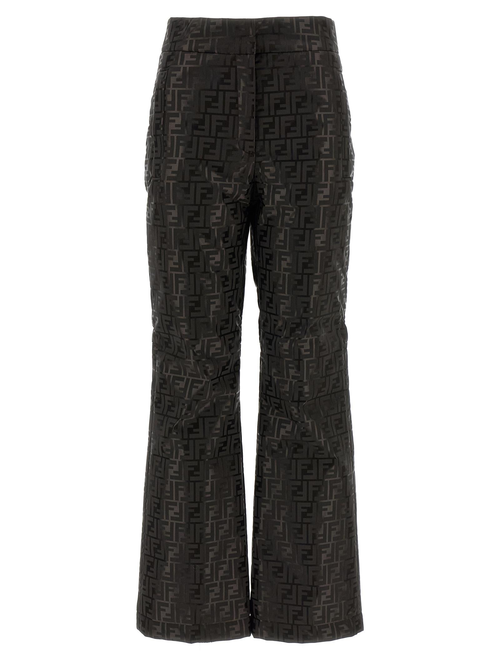 fendi ski pants brown cotton polyamide - women