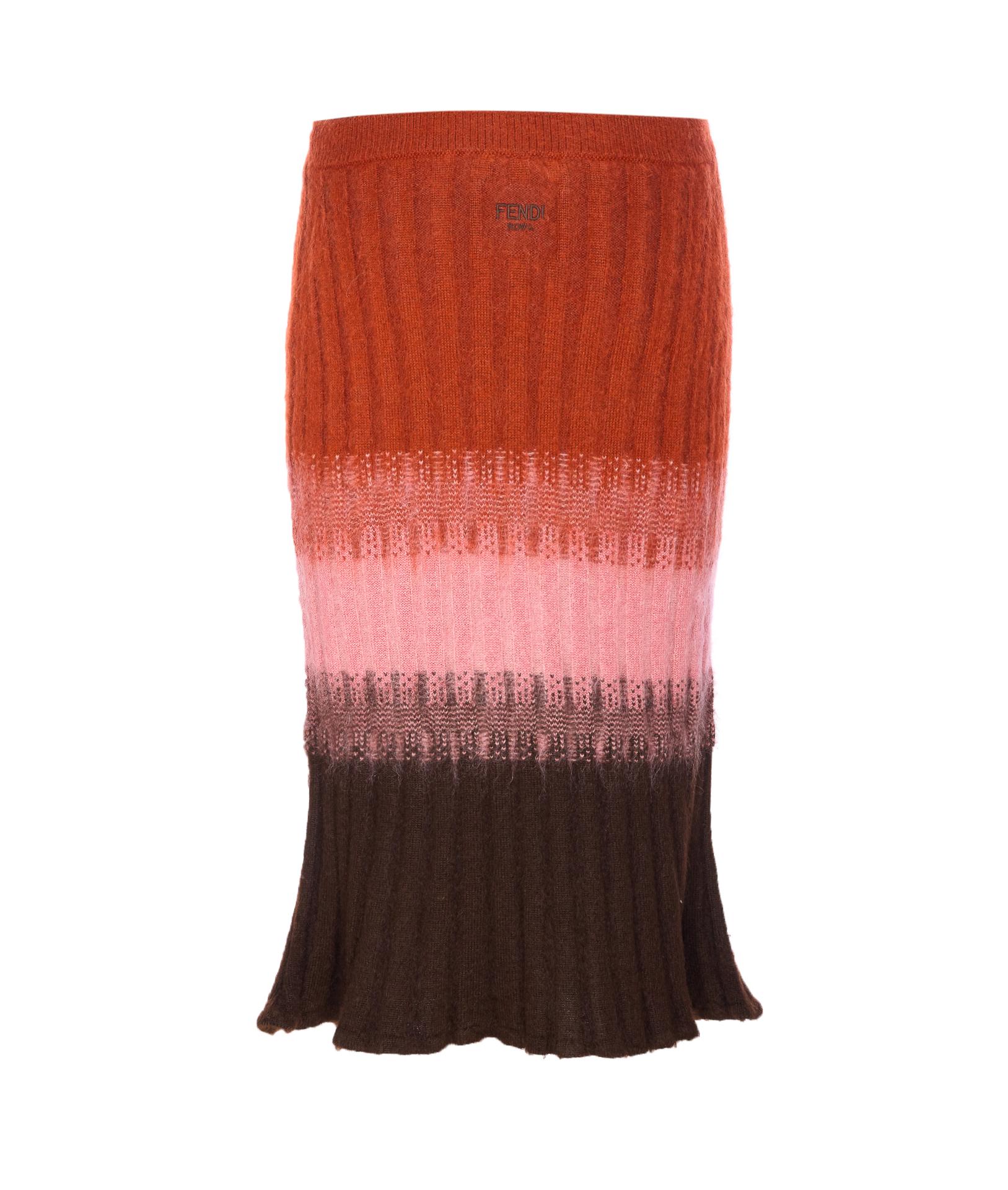 fendi skirts multicolour mohair - women