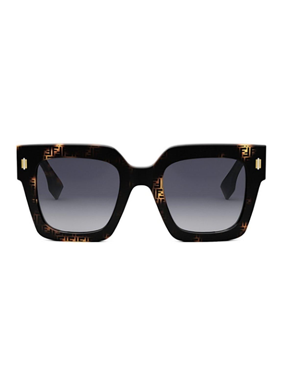 fendi square frame sunglasses