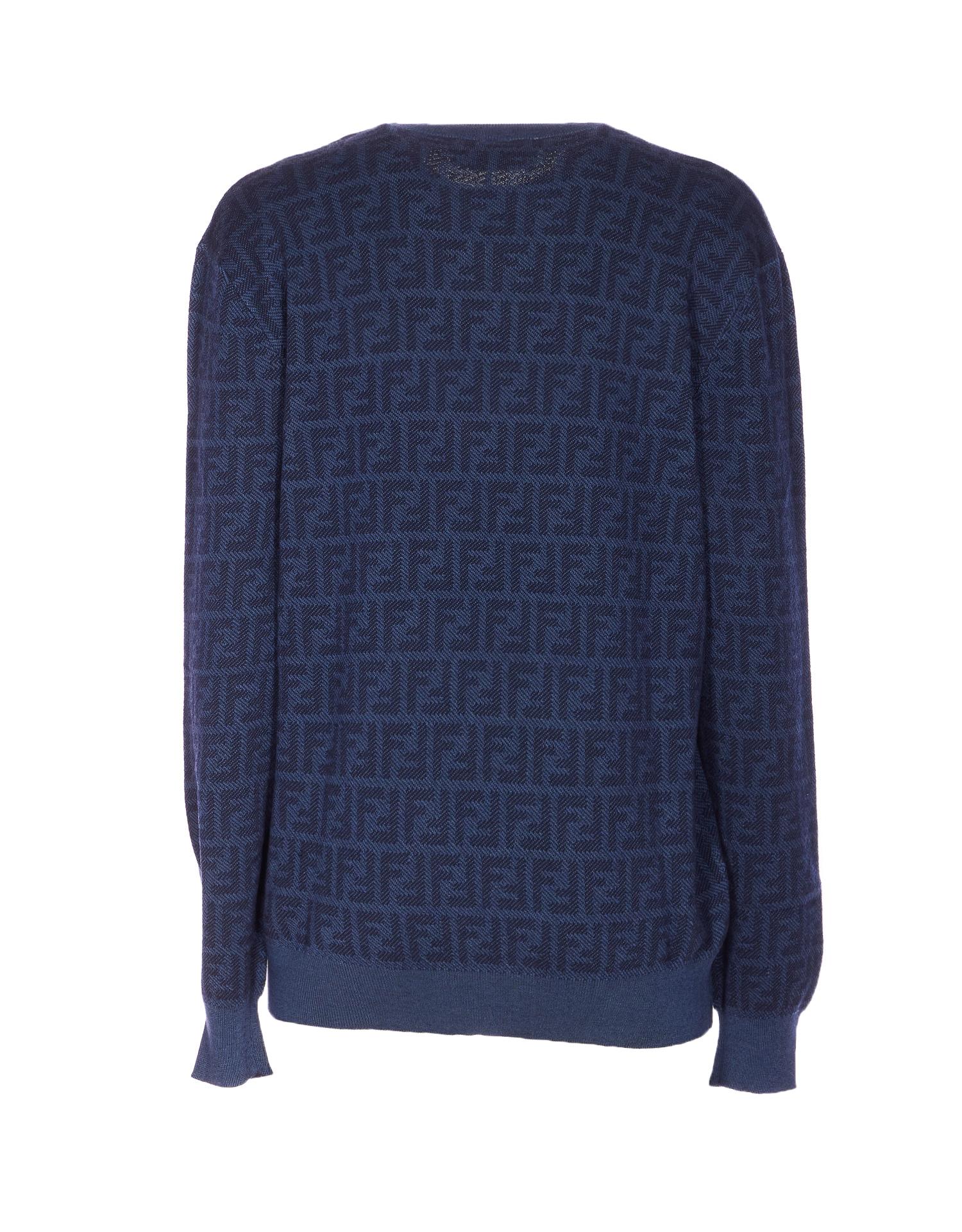 fendi sweaters blue wool - women