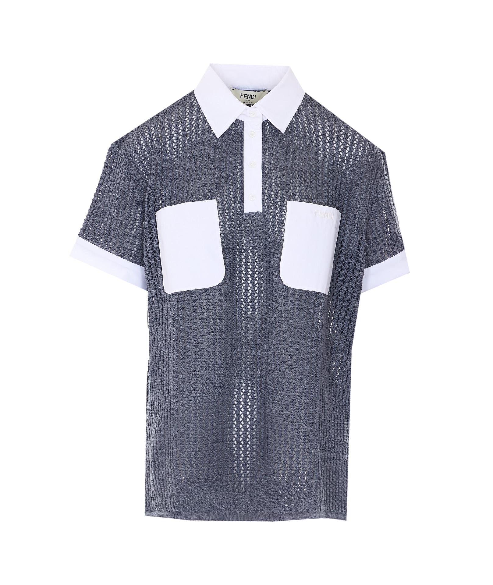 fendi t-shirts and polos grey cotton - women