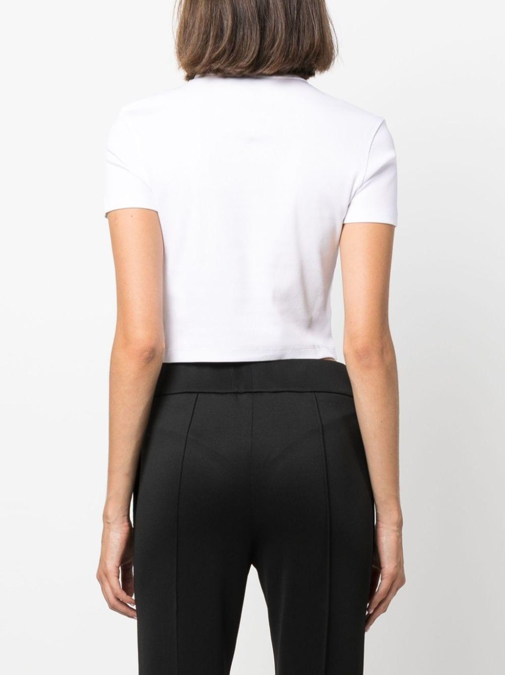 fendi t-shirts and polos white cotton - women