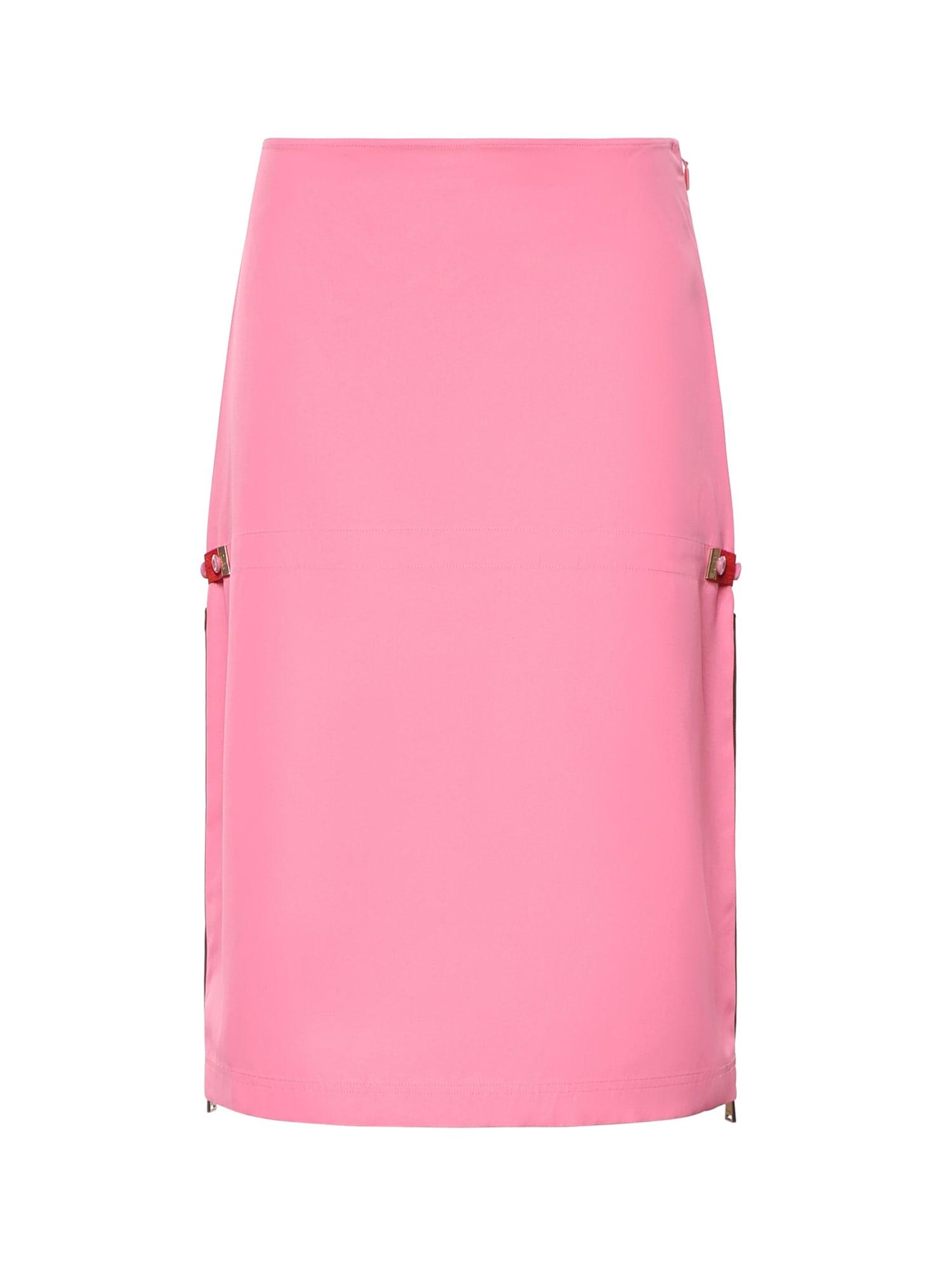 fendi technical viscose midi skirt