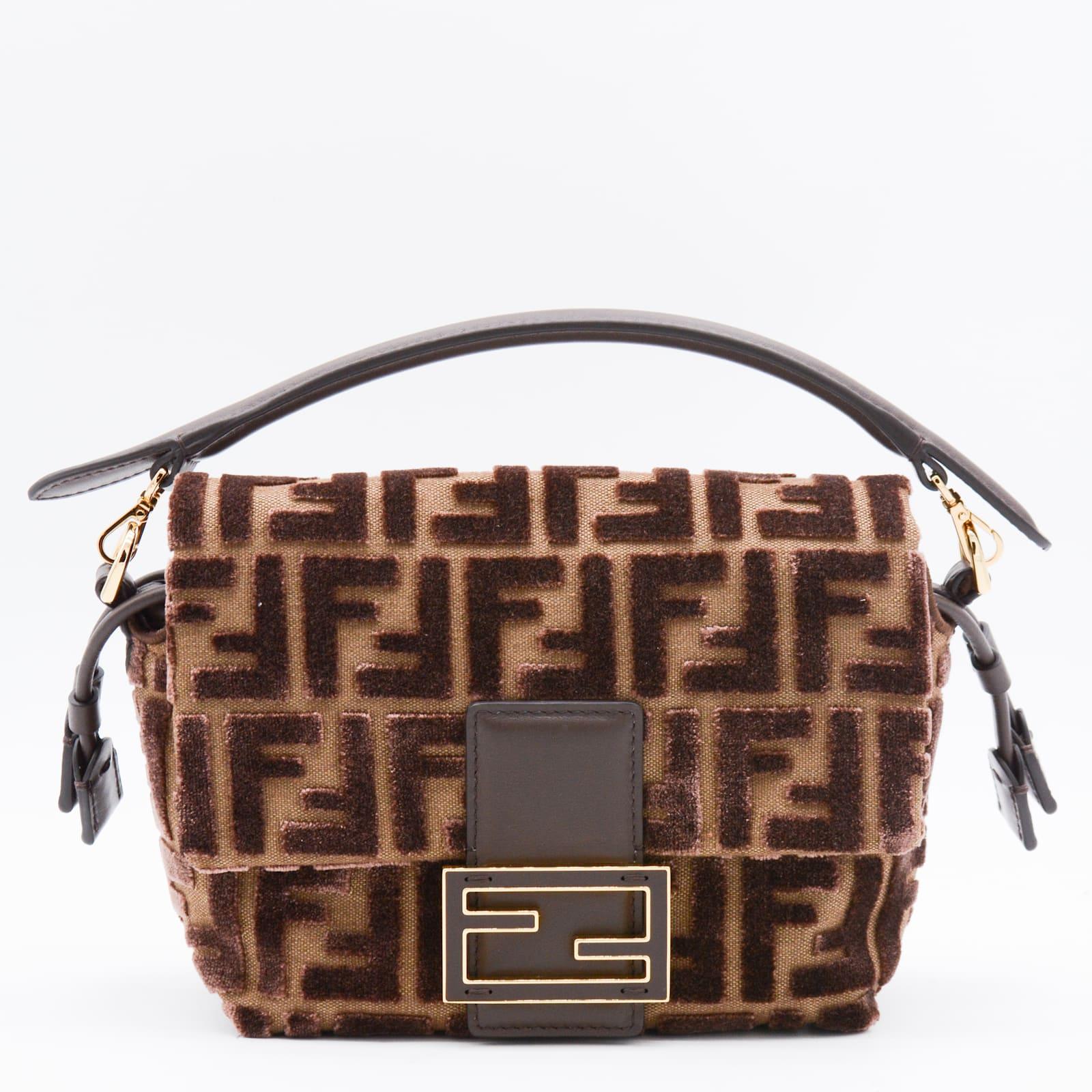 fendi tobacco mamma baguette shoulder bag