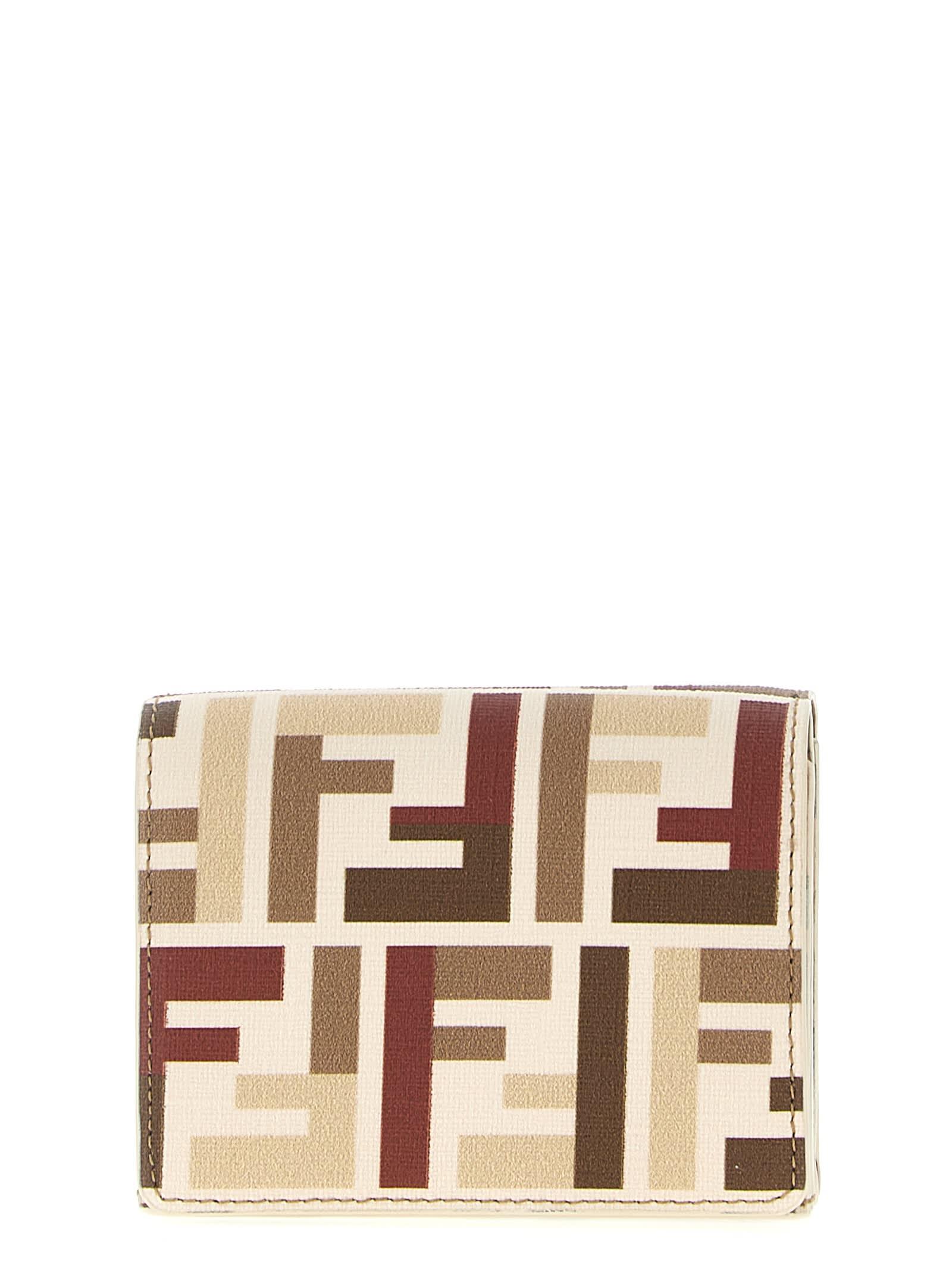 fendi trifold mini wallet