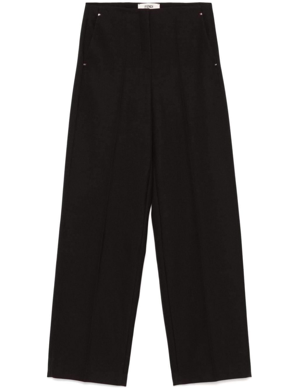 fendi trousers purple wool - women